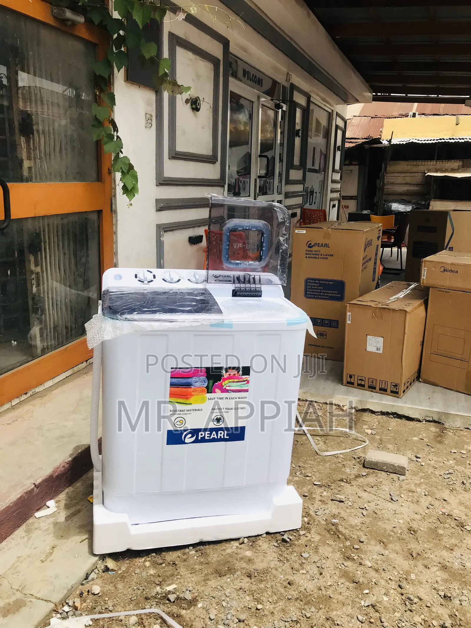 Energy Saving Pearl 10kg Semi-Automatic Washing Machine.