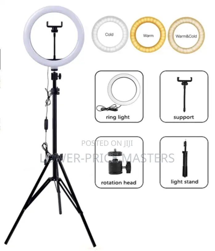 14” - 18” Led Ring Light With Adjustable Tripod Stand