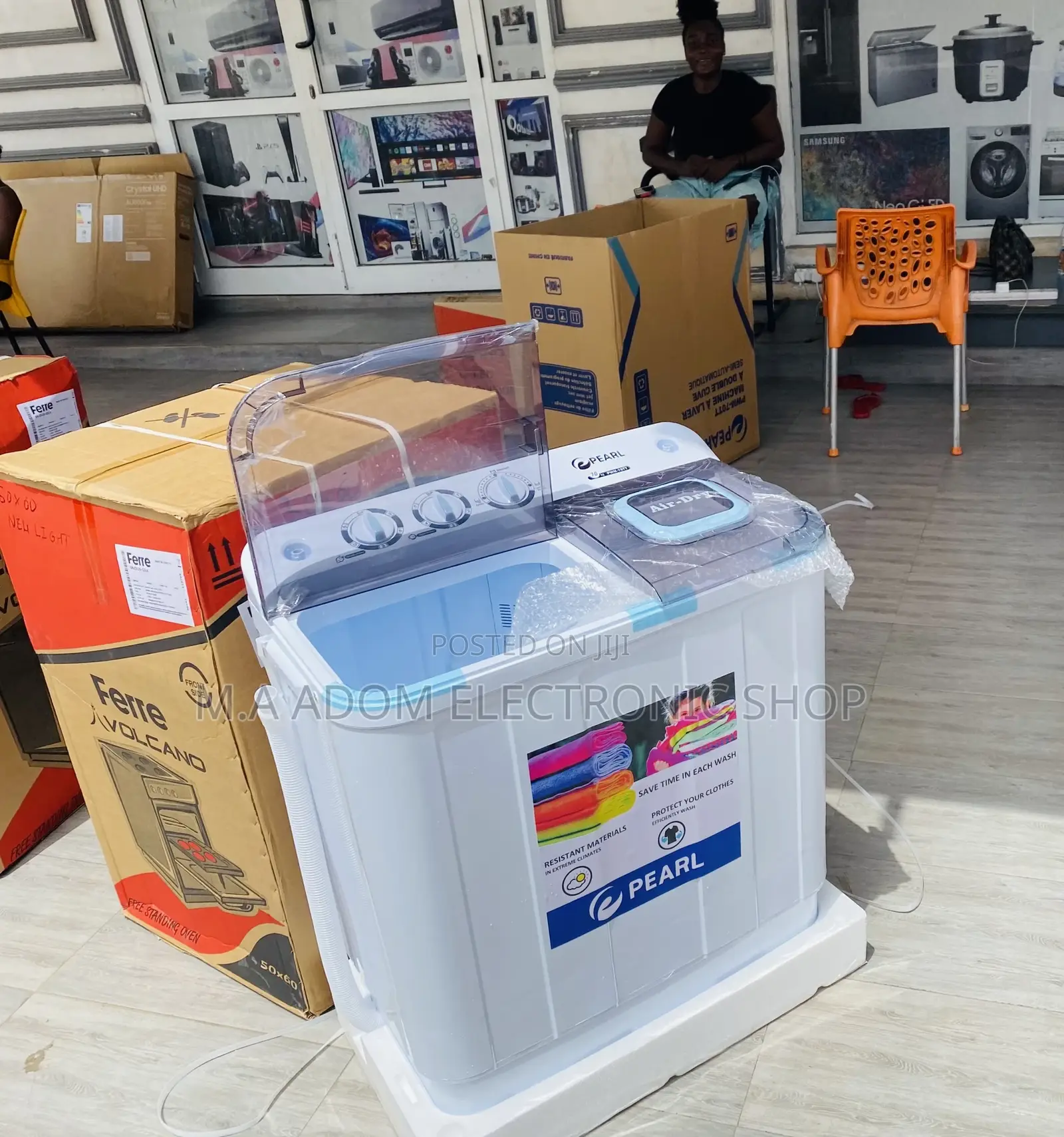 Purchase Original Pearl 7kg Semi-Automatic Washing Machine.