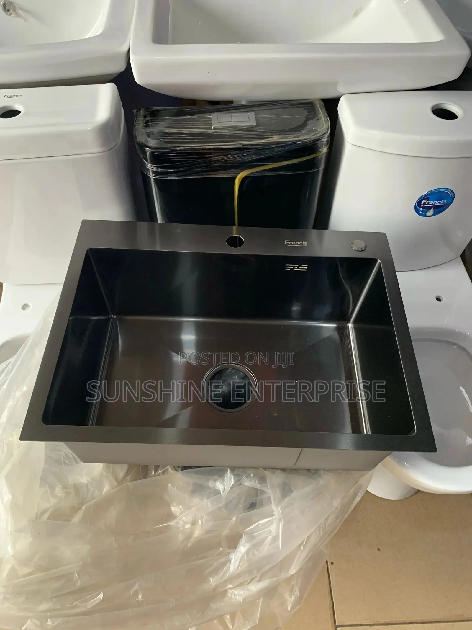 Black Single Kitchen Sink