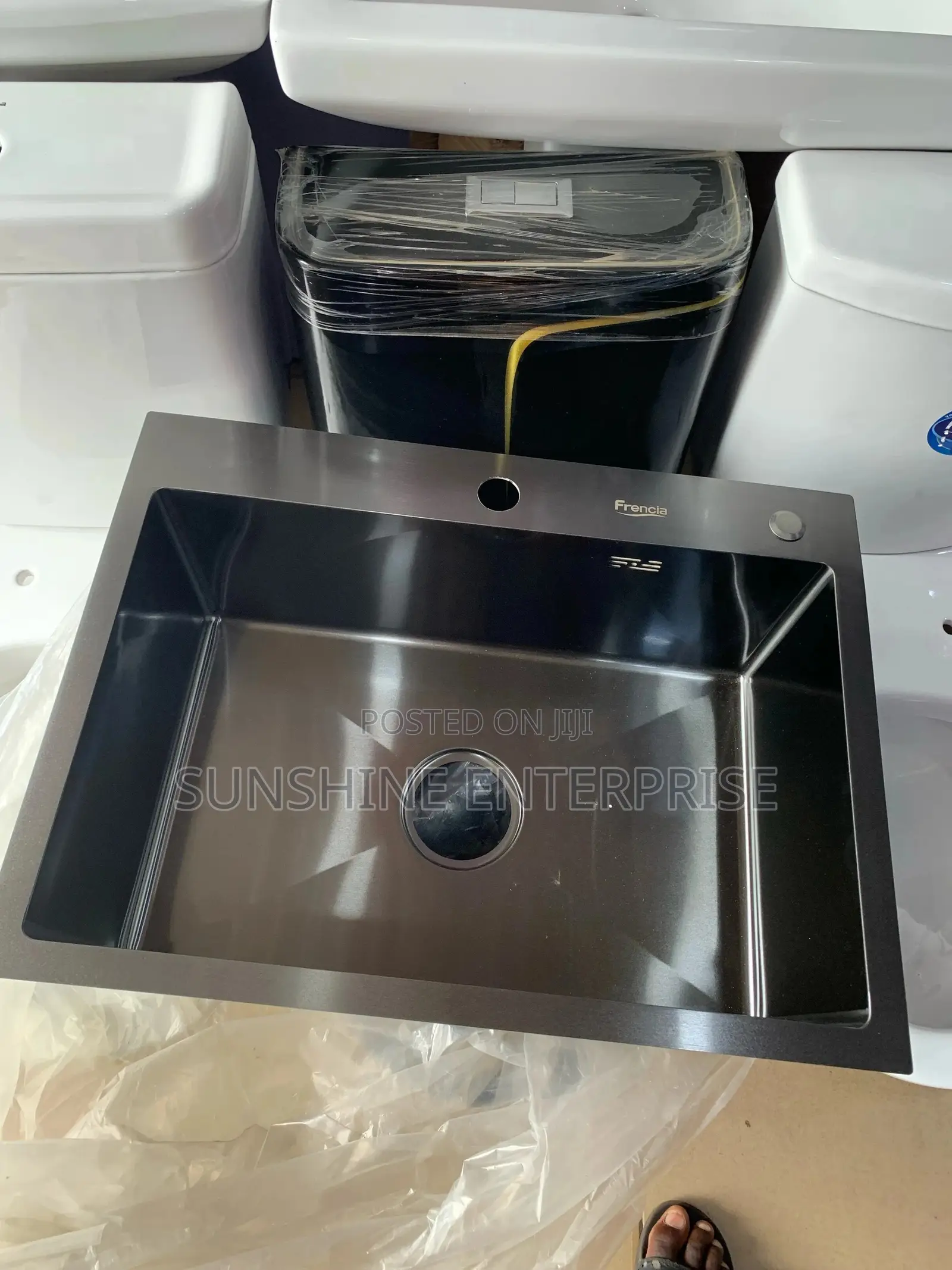 Black Single Kitchen Sink