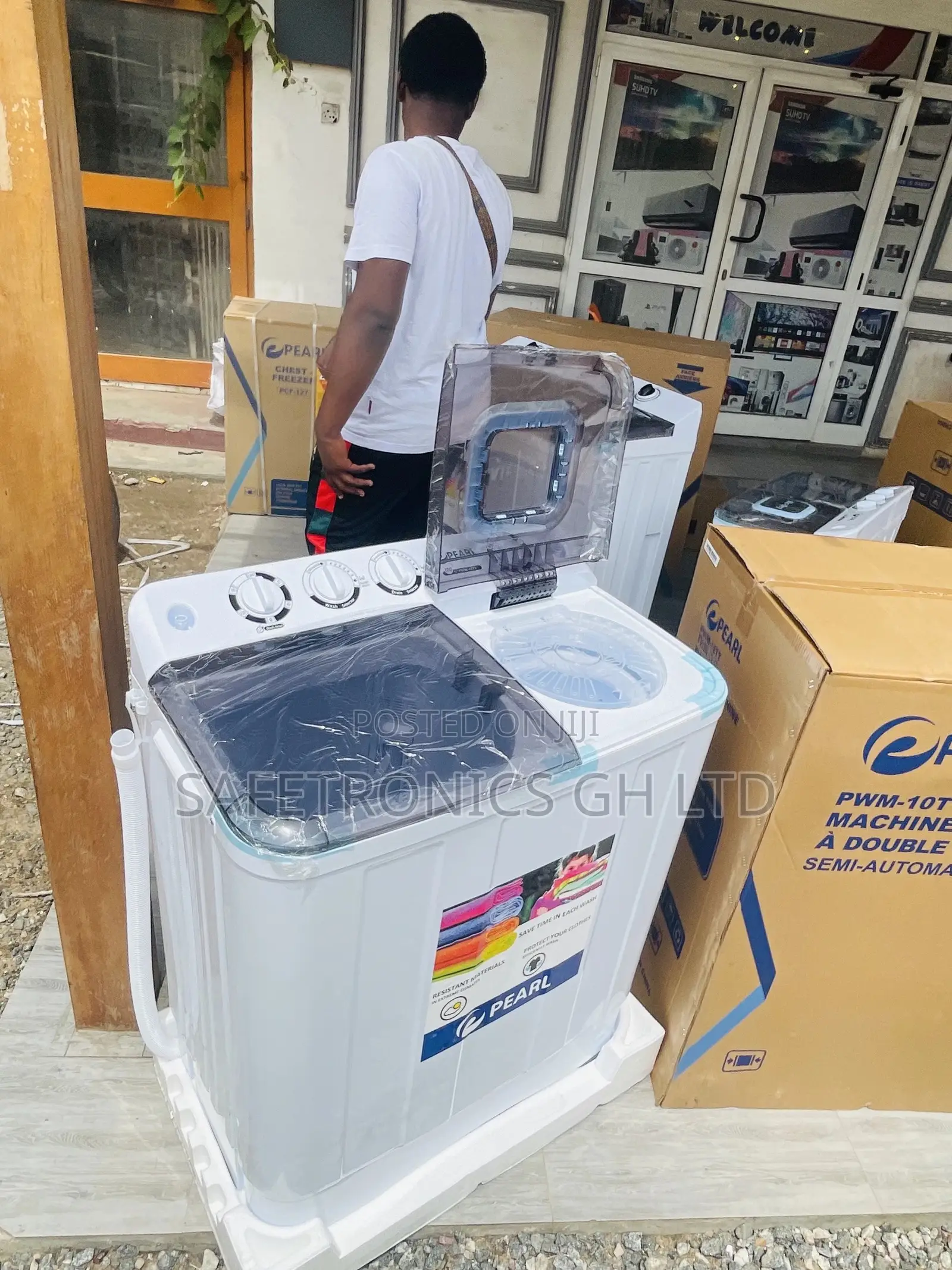 Topload Semiautomatic 10kg Pearl Electric Washingmachine