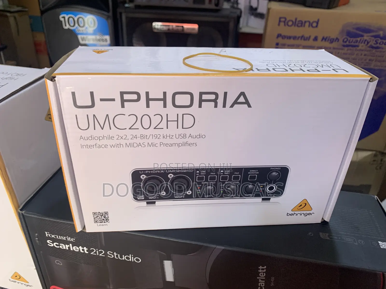 Behringer U-Phoria Umc202hd Audio Interface(Soundcard)