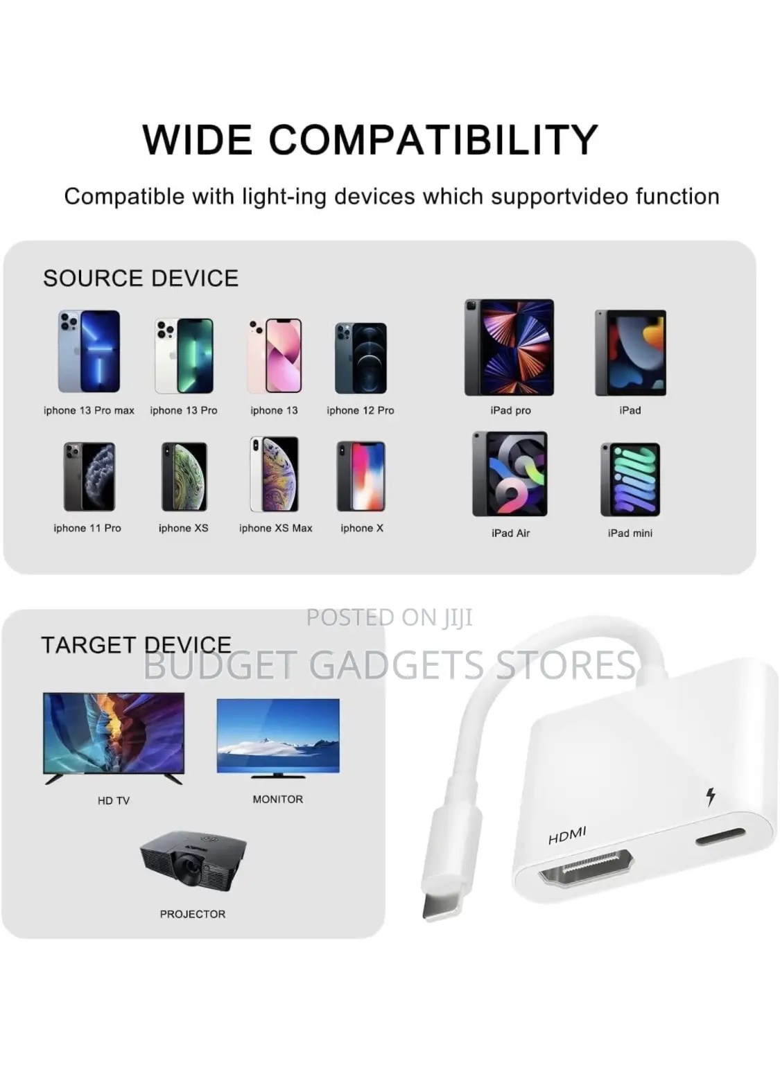Apple(Lightning) to HDMI Adapter