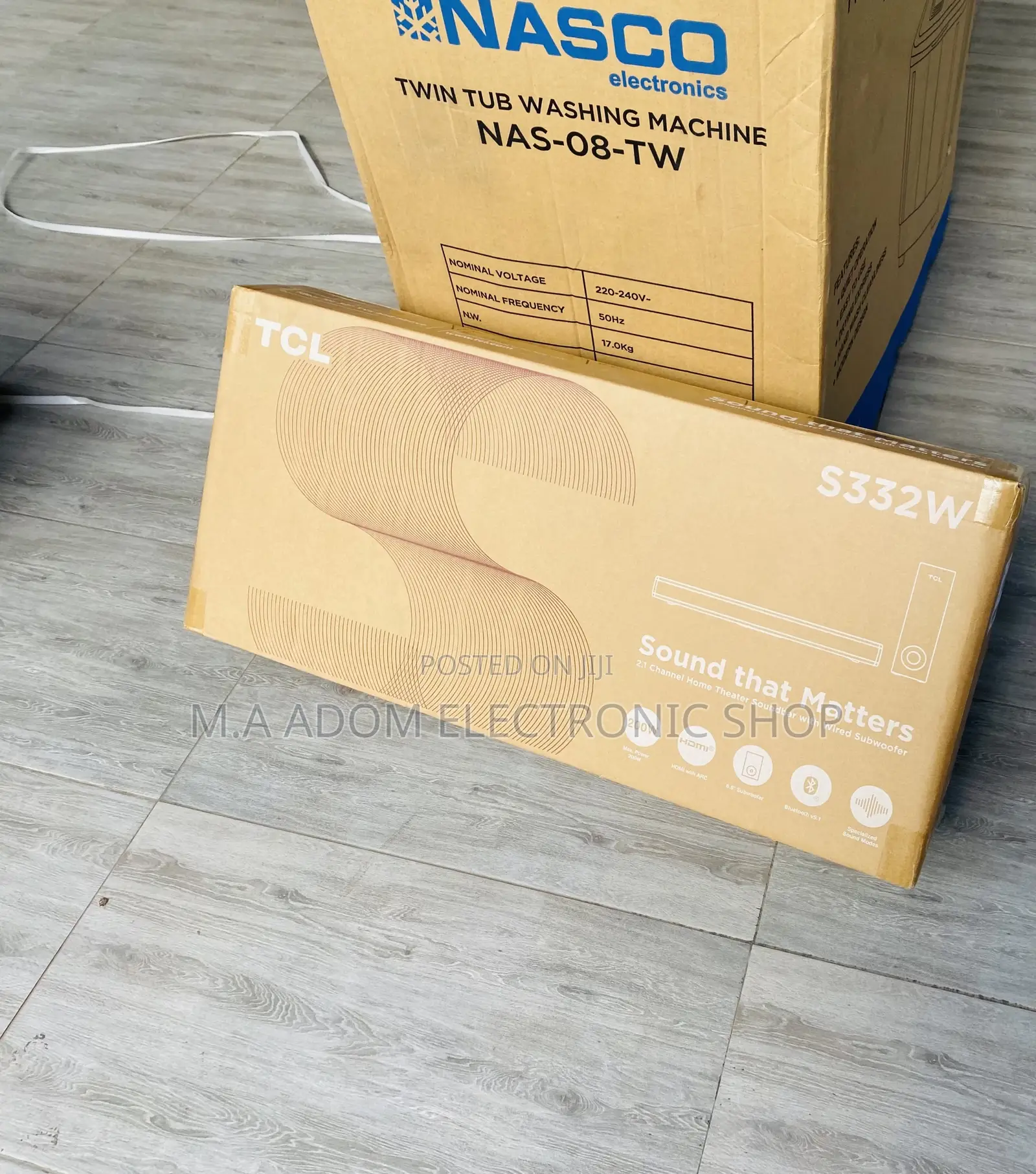 Durable and Affordable TCL 200W 2.1ch Sound Bar(S322w).