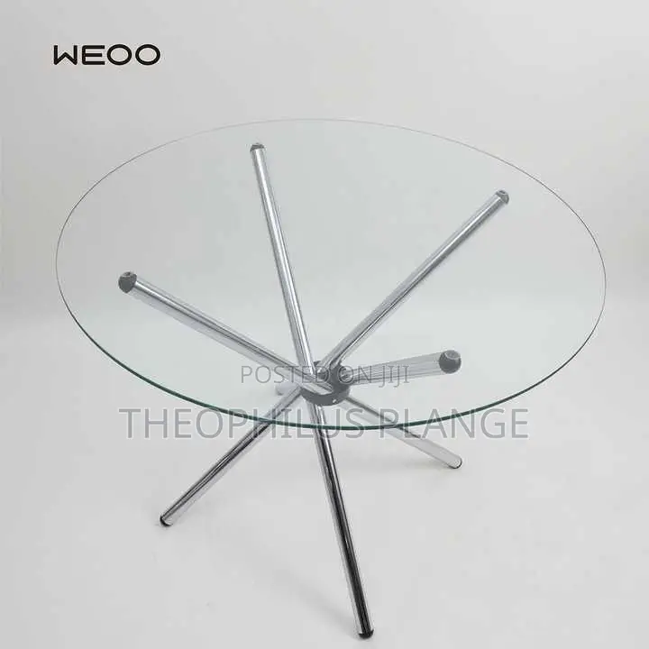 Two or 3 Seater Glass Dining Table Set