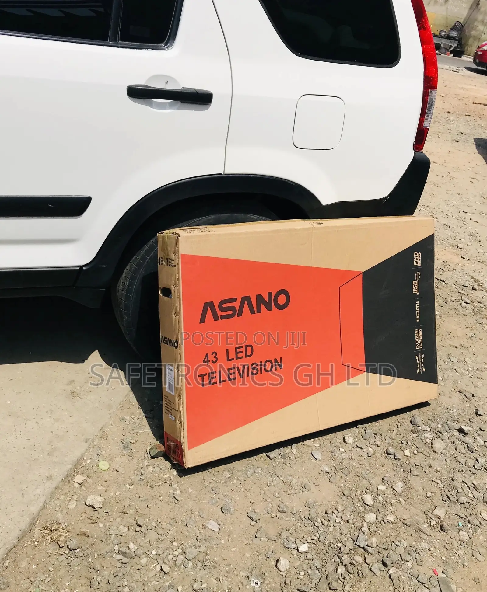 Glossy Led Black Electric Digital 43 Inches Asano Tv