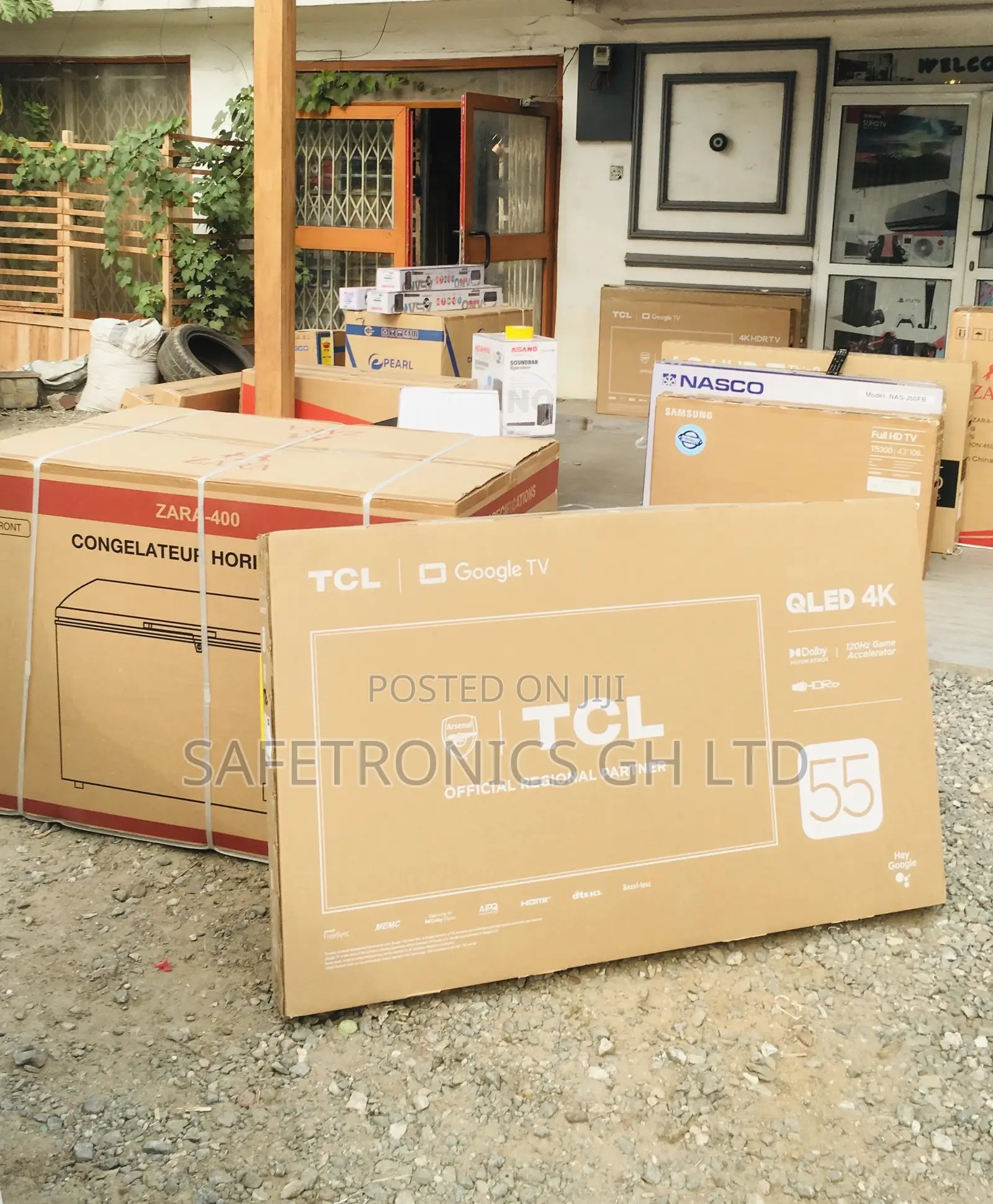 P735 Glossy Black Qled Electric Smart TCL 55 Inches Tv