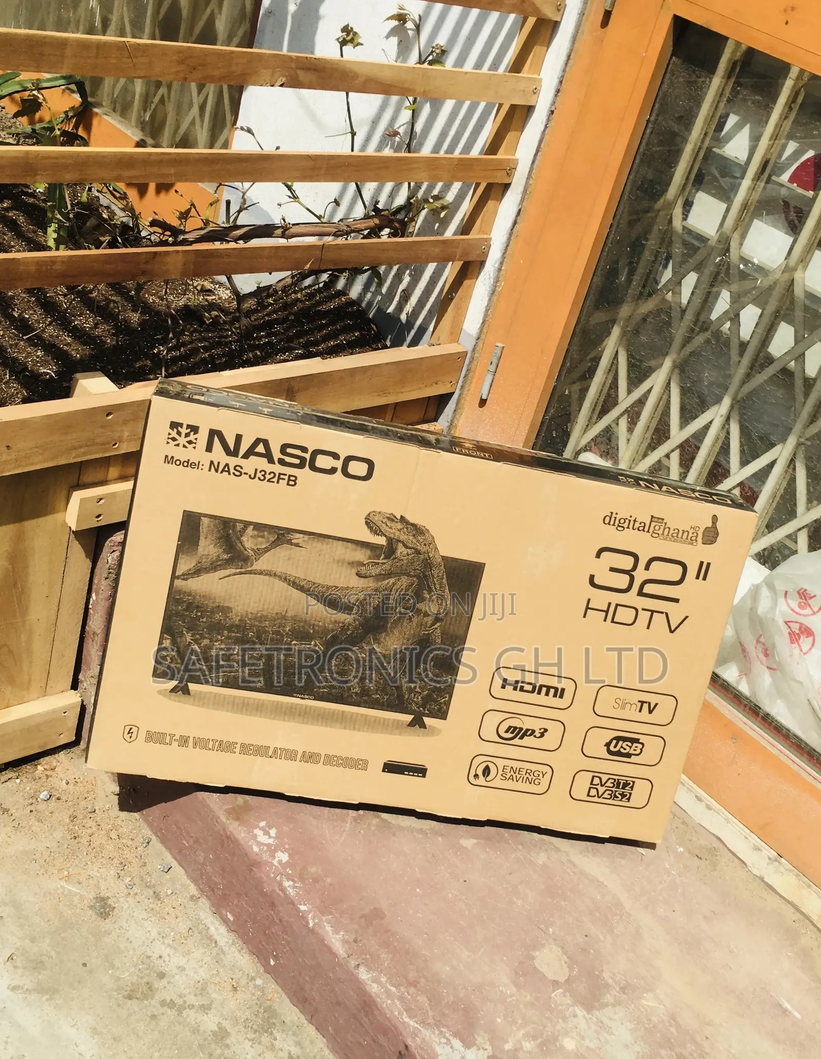 32 Inches Digital Black Glossy Led Nasco Electric Tv
