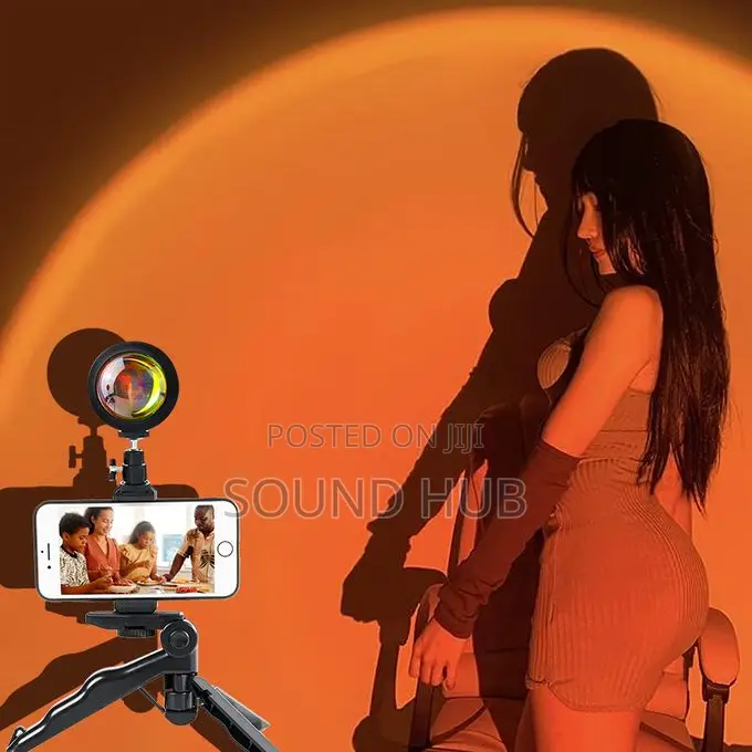 Phone Tripod Stand Phone Holder + Free Ambient Light