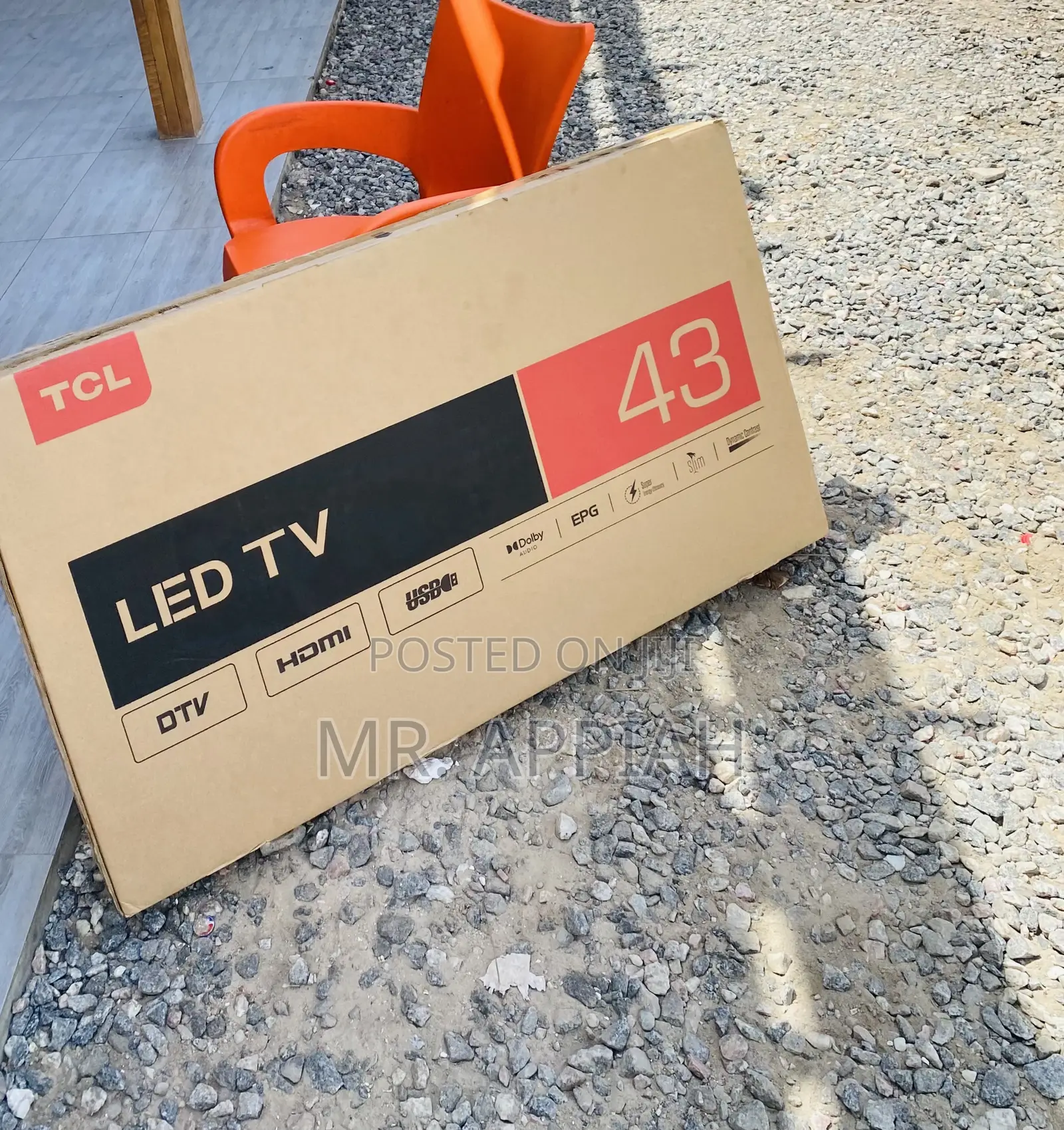Authentic TCL 43d3200 43 Inch Full HD Electric Led Tv,Black