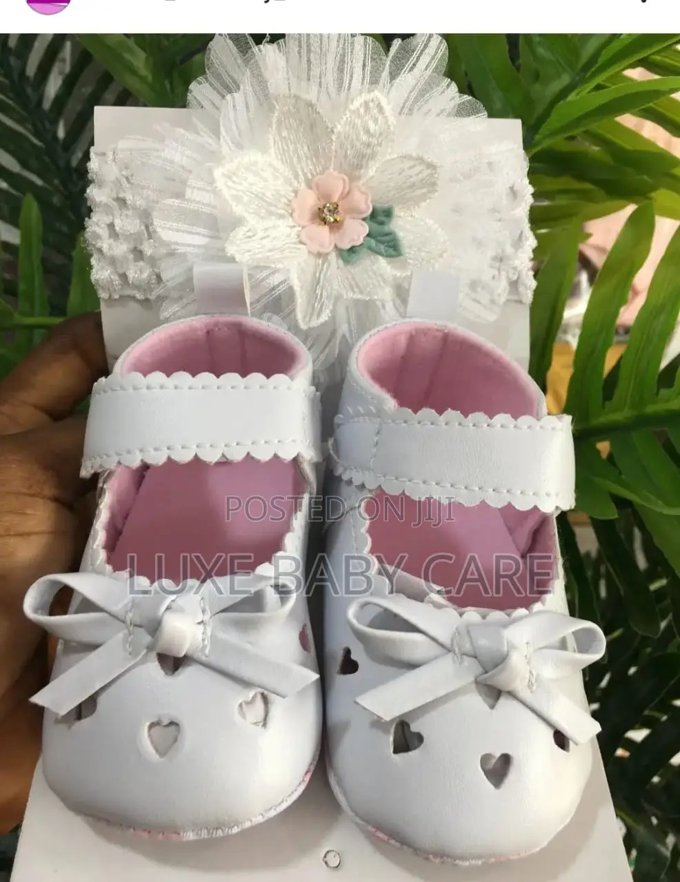 Baby Girl Shoes With Hair Band