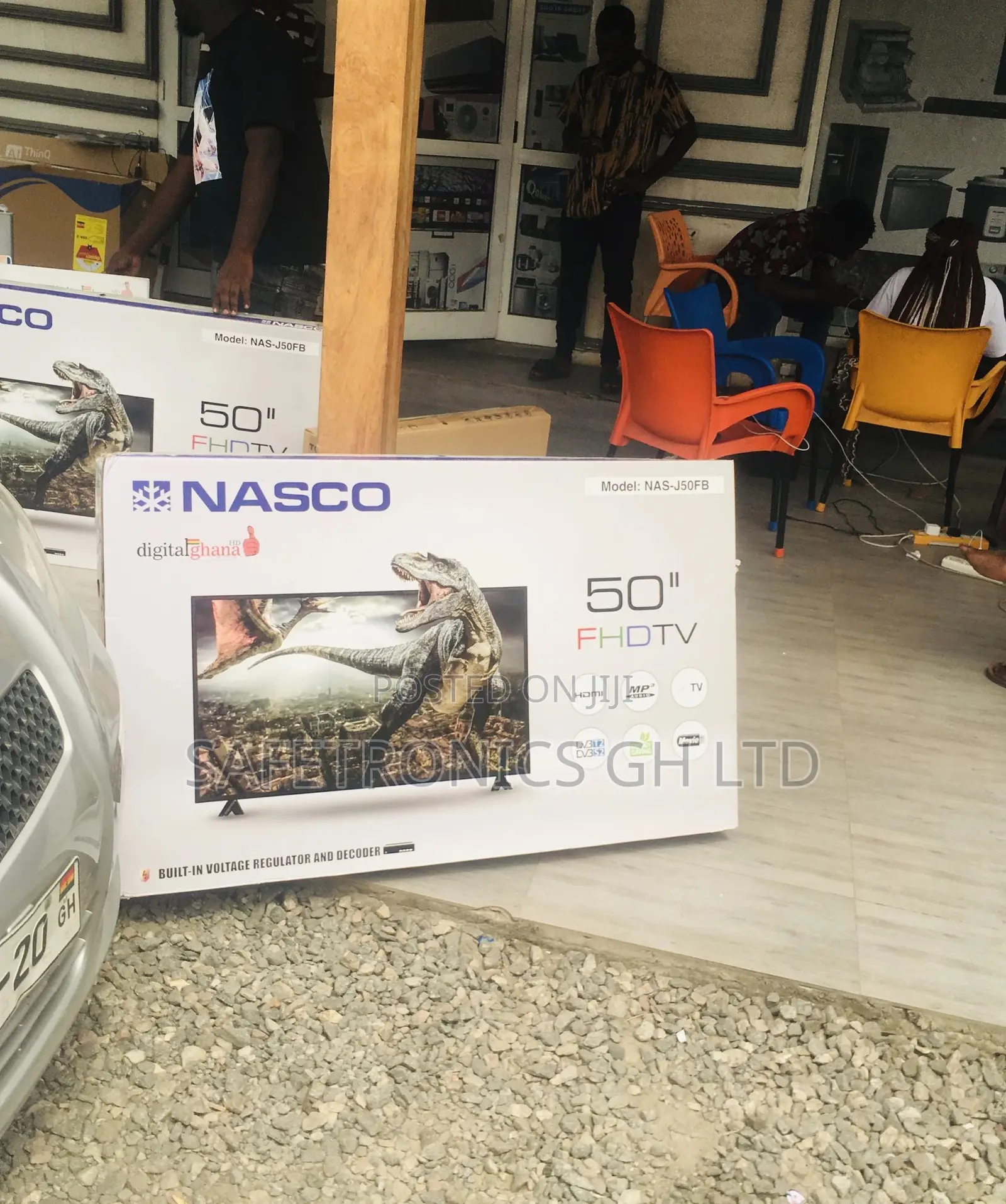 Glossy Digital Nasco 50 Inches Led Black Electric Tv