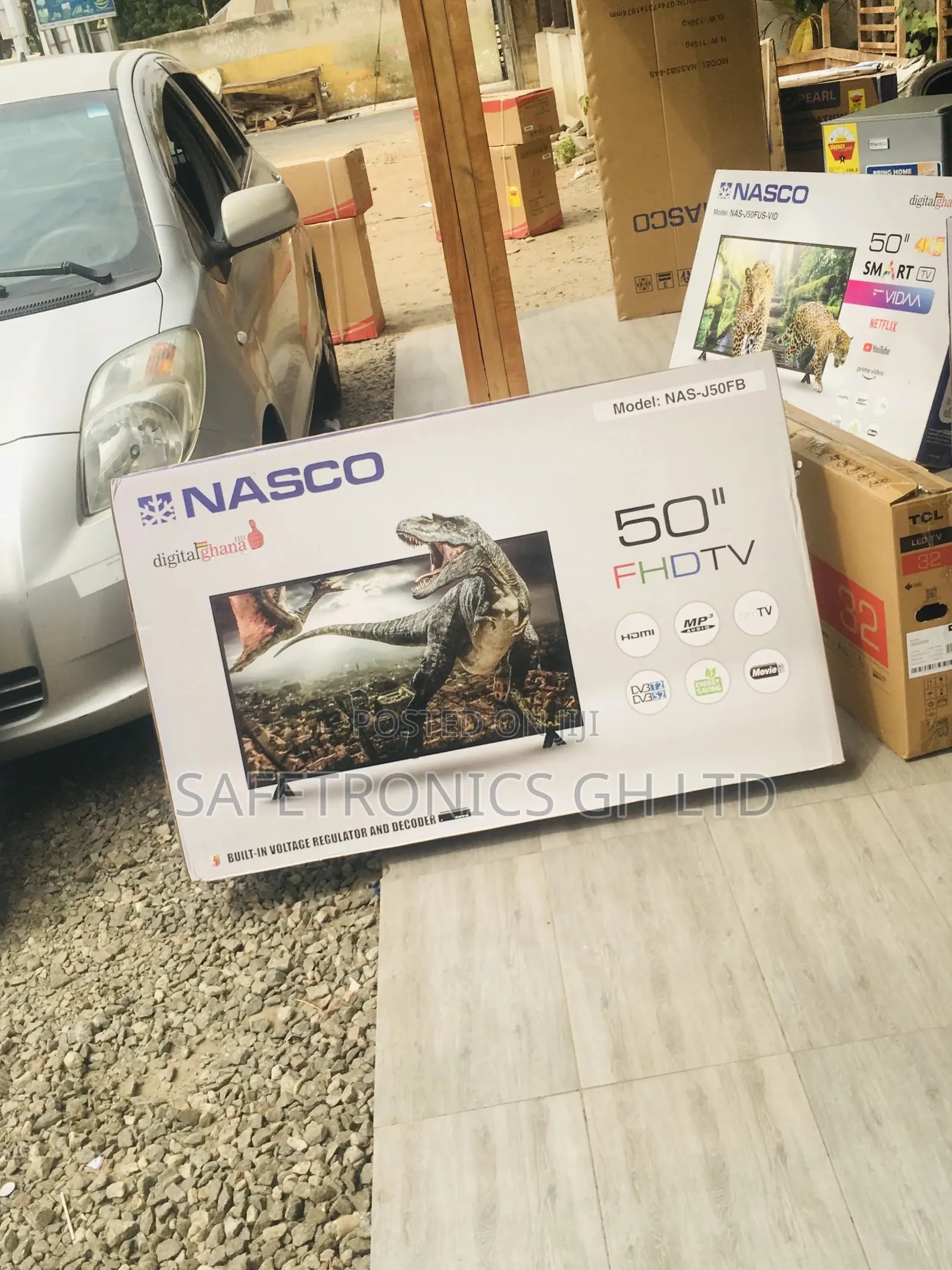 Full HD 50 Inches Glossy Led Black Electric Nasco Tv