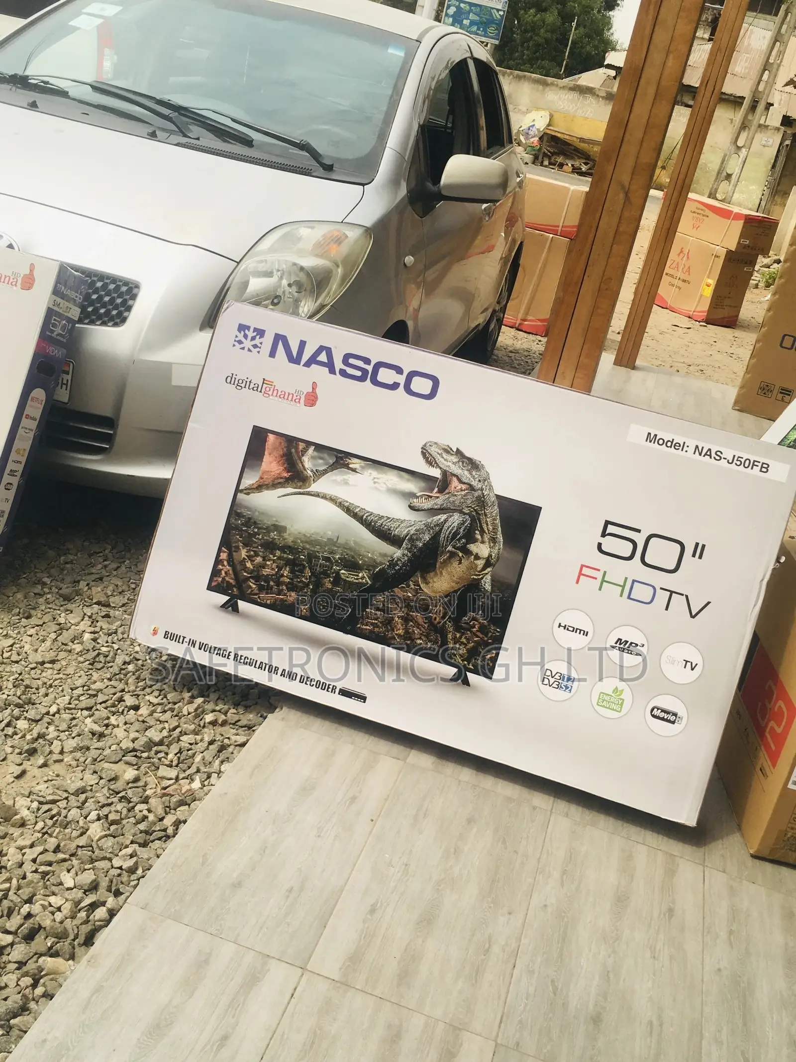 Full HD 50 Inches Glossy Led Black Electric Nasco Tv