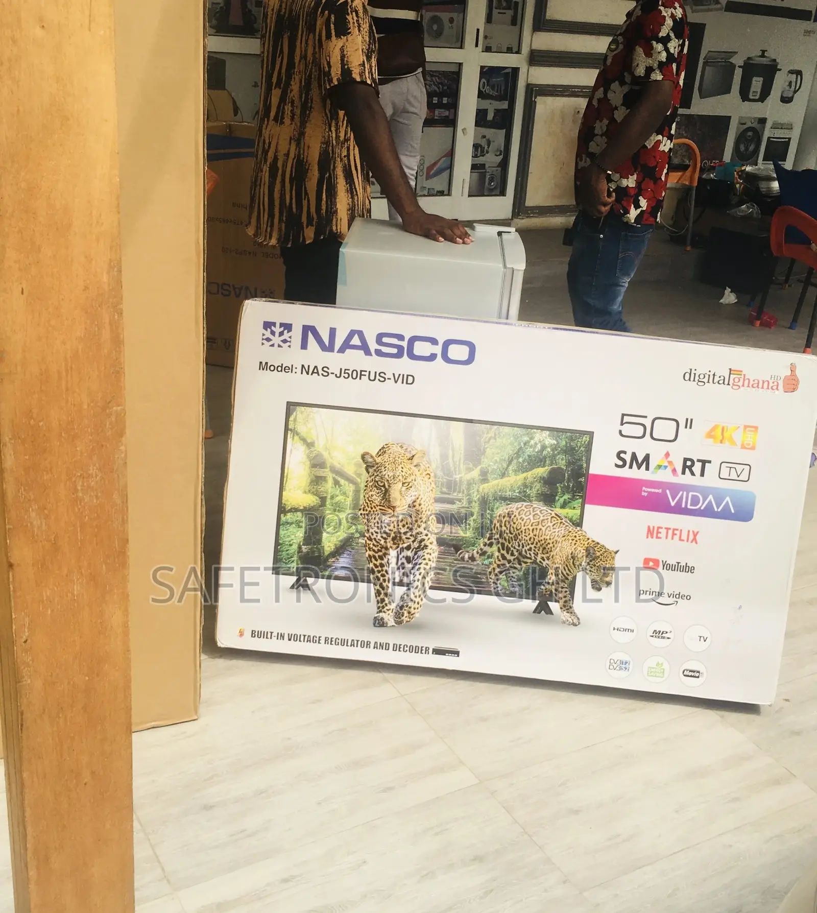 Led Black Smart Nasco Electric 50 Inches Glossy Tv