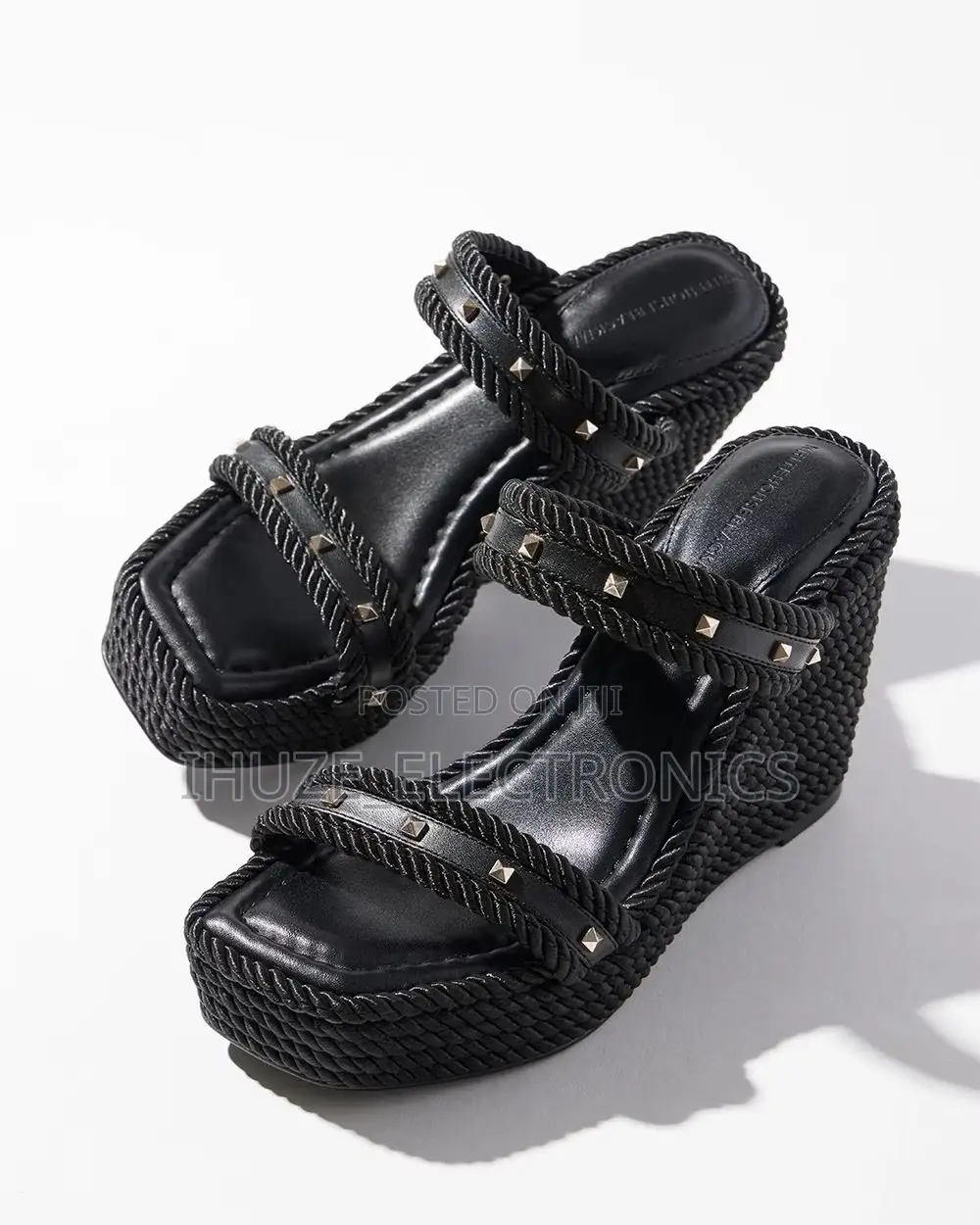 Studded Rope Wedge (Size 8)