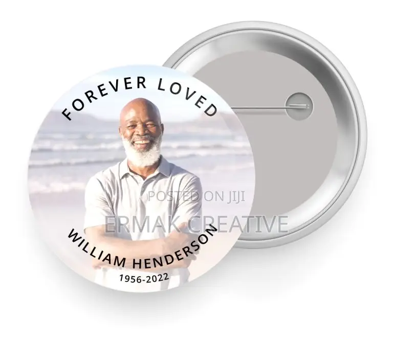 Funeral / Memorial Custom Badges