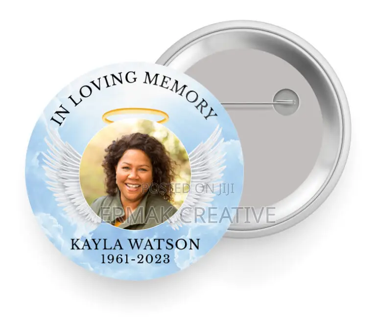 Funeral / Memorial Custom Badges