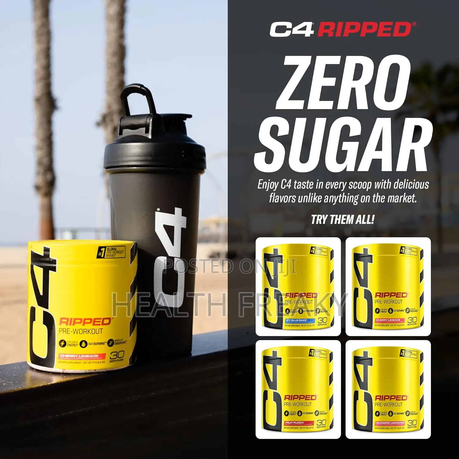 Preworkout C4 Ripped Weight Loss Energy Fat Burner