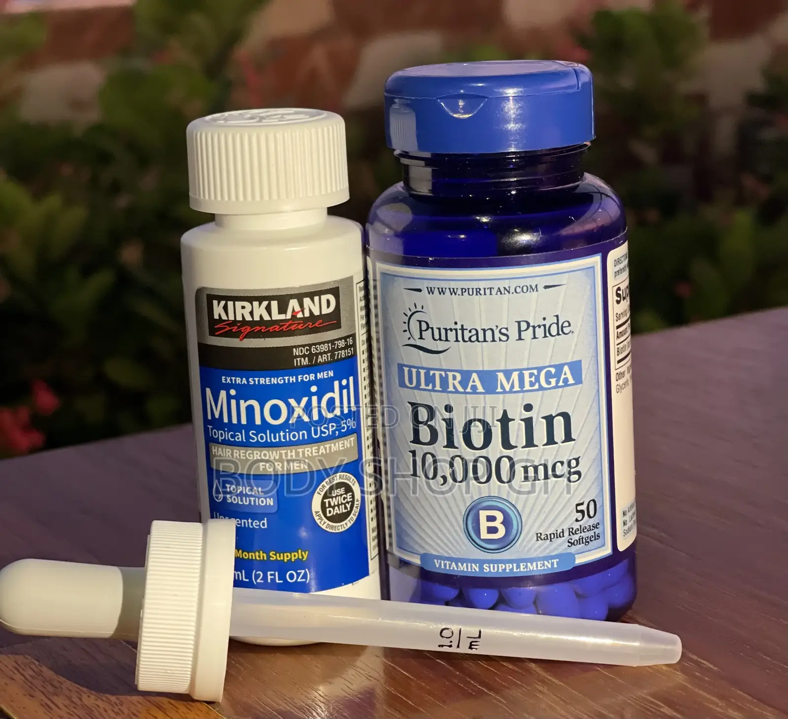 Beard and Hairline Growth Pack - Kirkland Minoxidil + Biotin