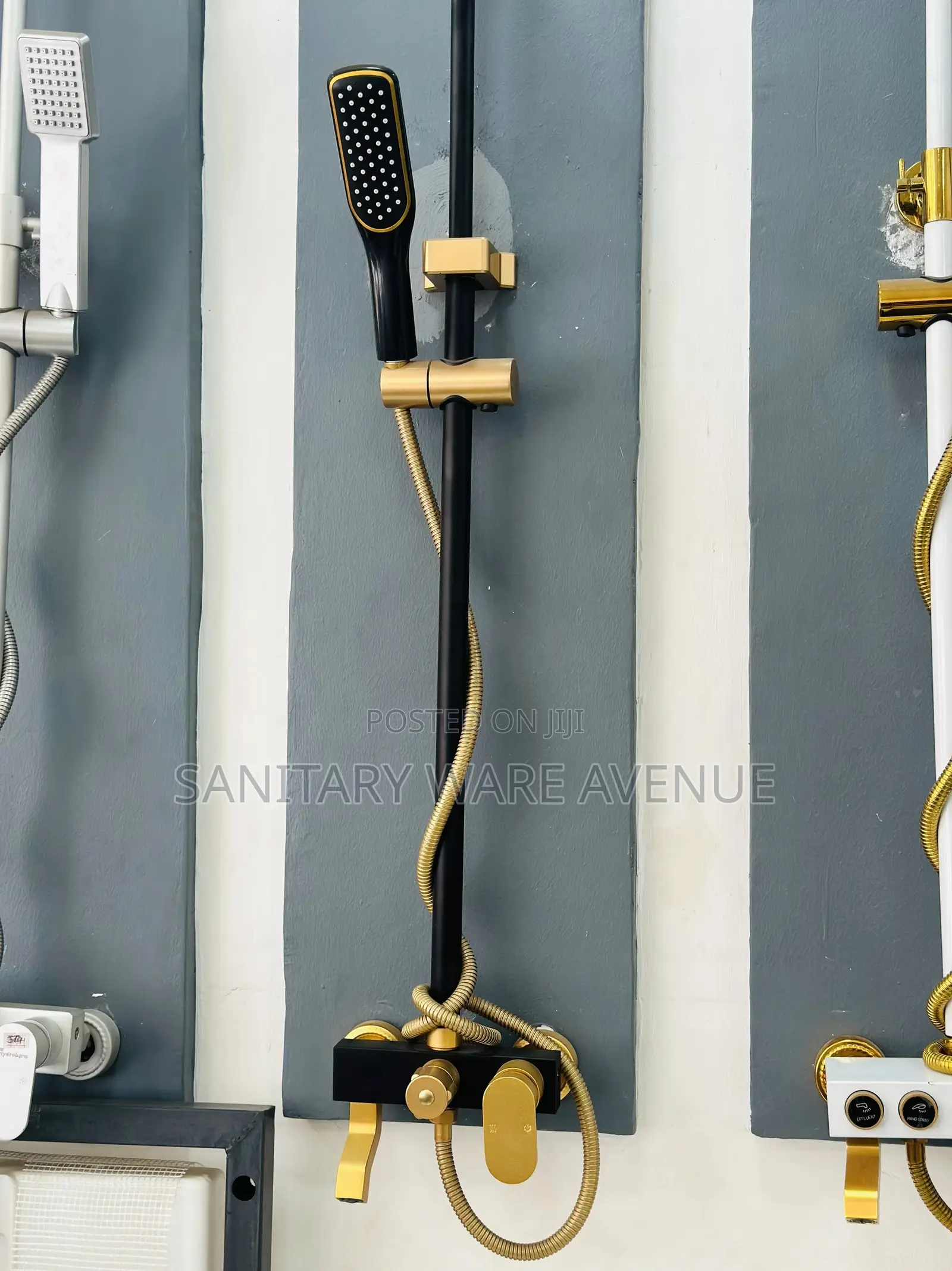 Black and Gold Shower - Bathroom Shower - Gold Shower Mixer