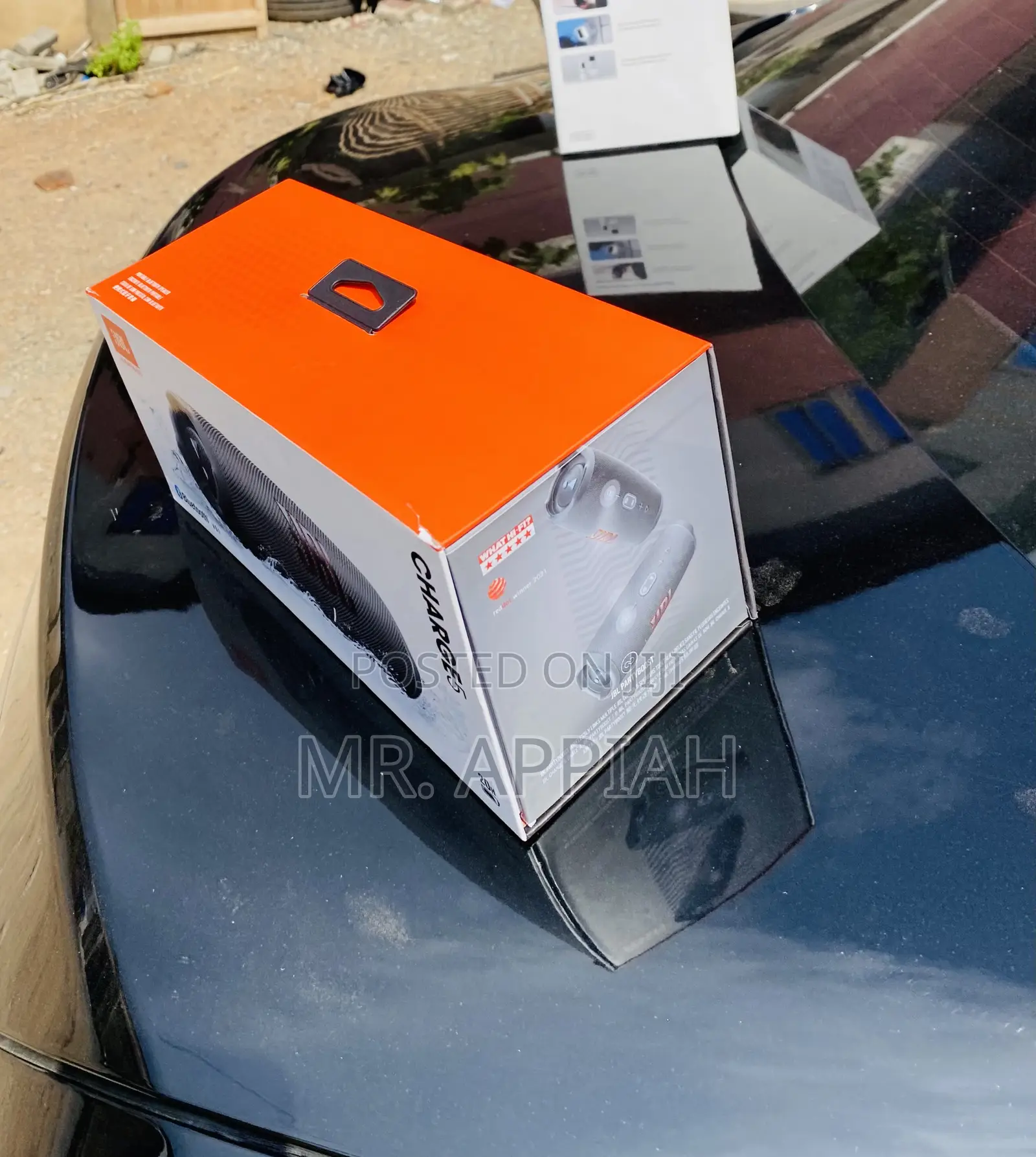 Well Design JBL Charge 5 Portable Bluetooth Speaker(Gray).