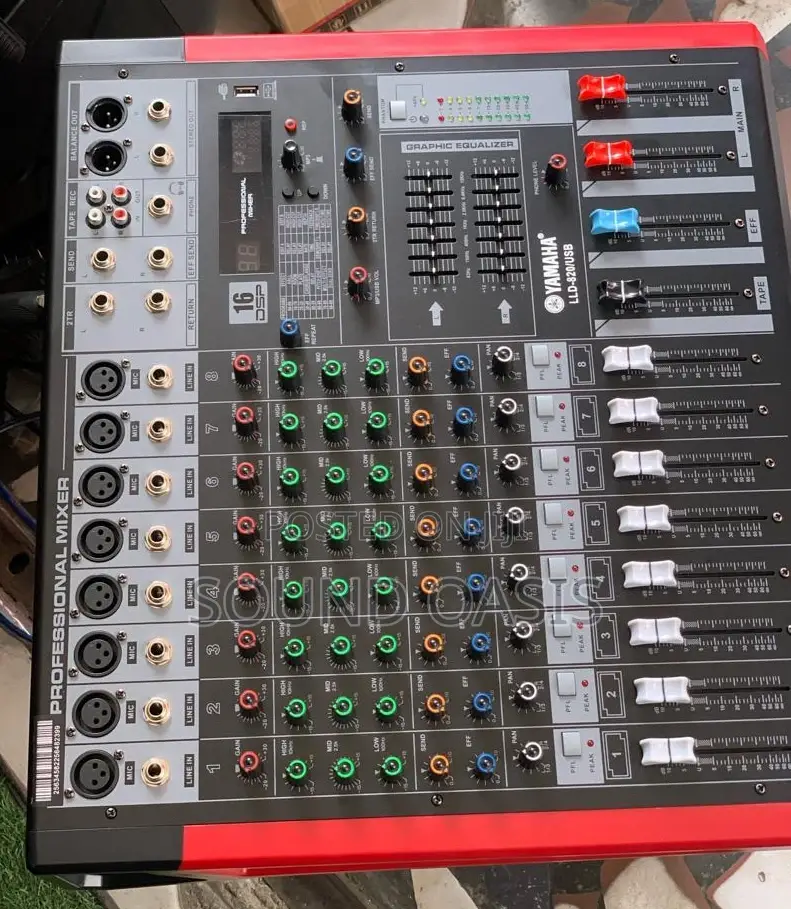 Yamaha LLD-820usb Powered Mixer (8channel)
