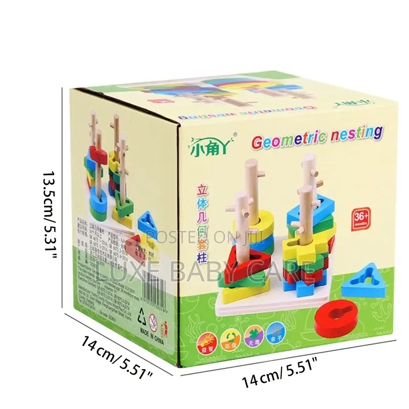Four Column Colorful Building Blocks Puzzle Toy for Kids