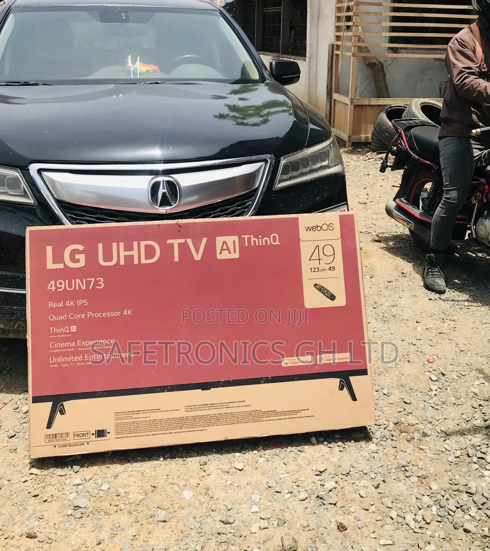 Glossy Black Led LG 49 Inches UN73 Electric Smart Tv