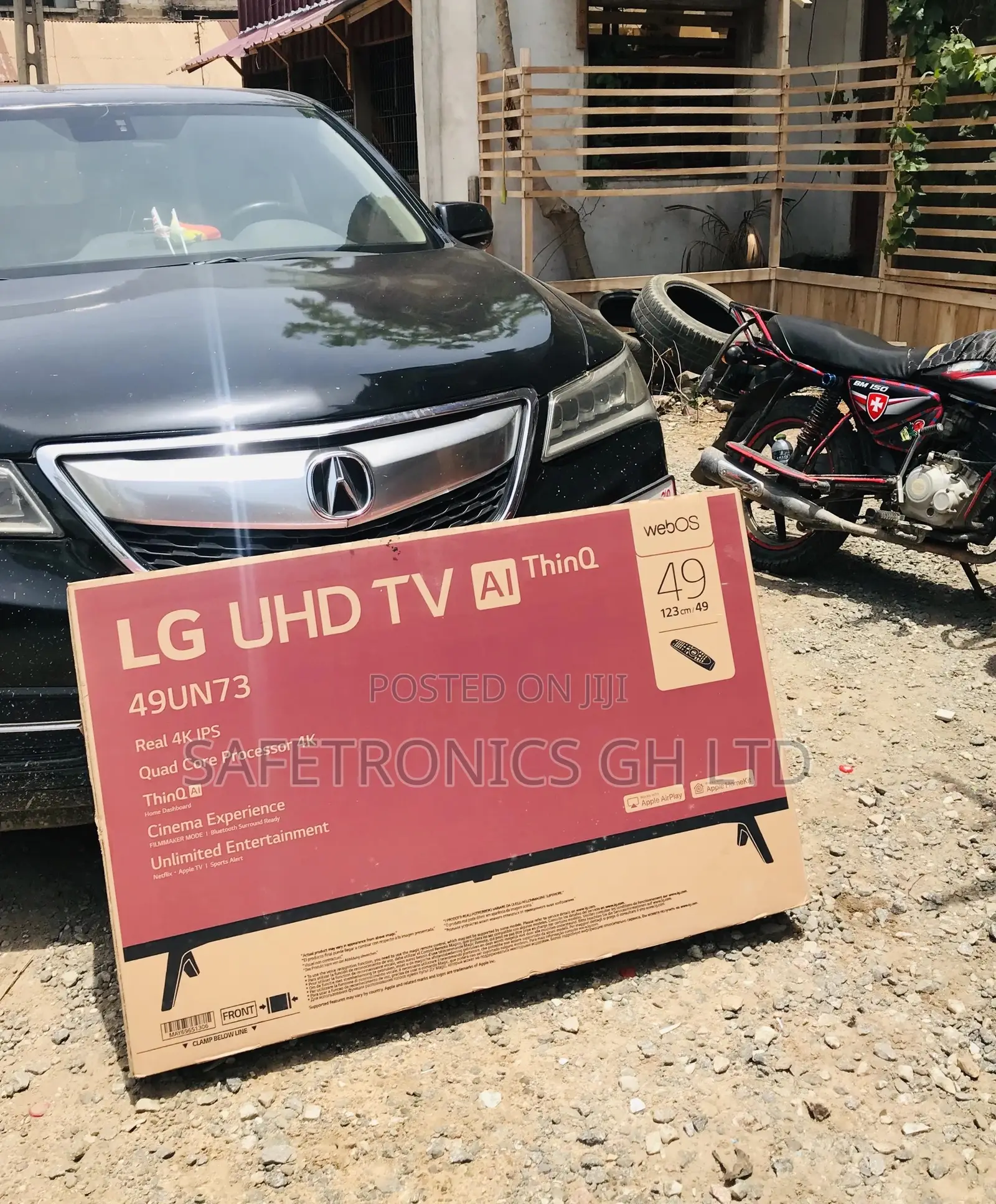 Glossy Led Smart Electric Black UN73 49 Inches LG Tv
