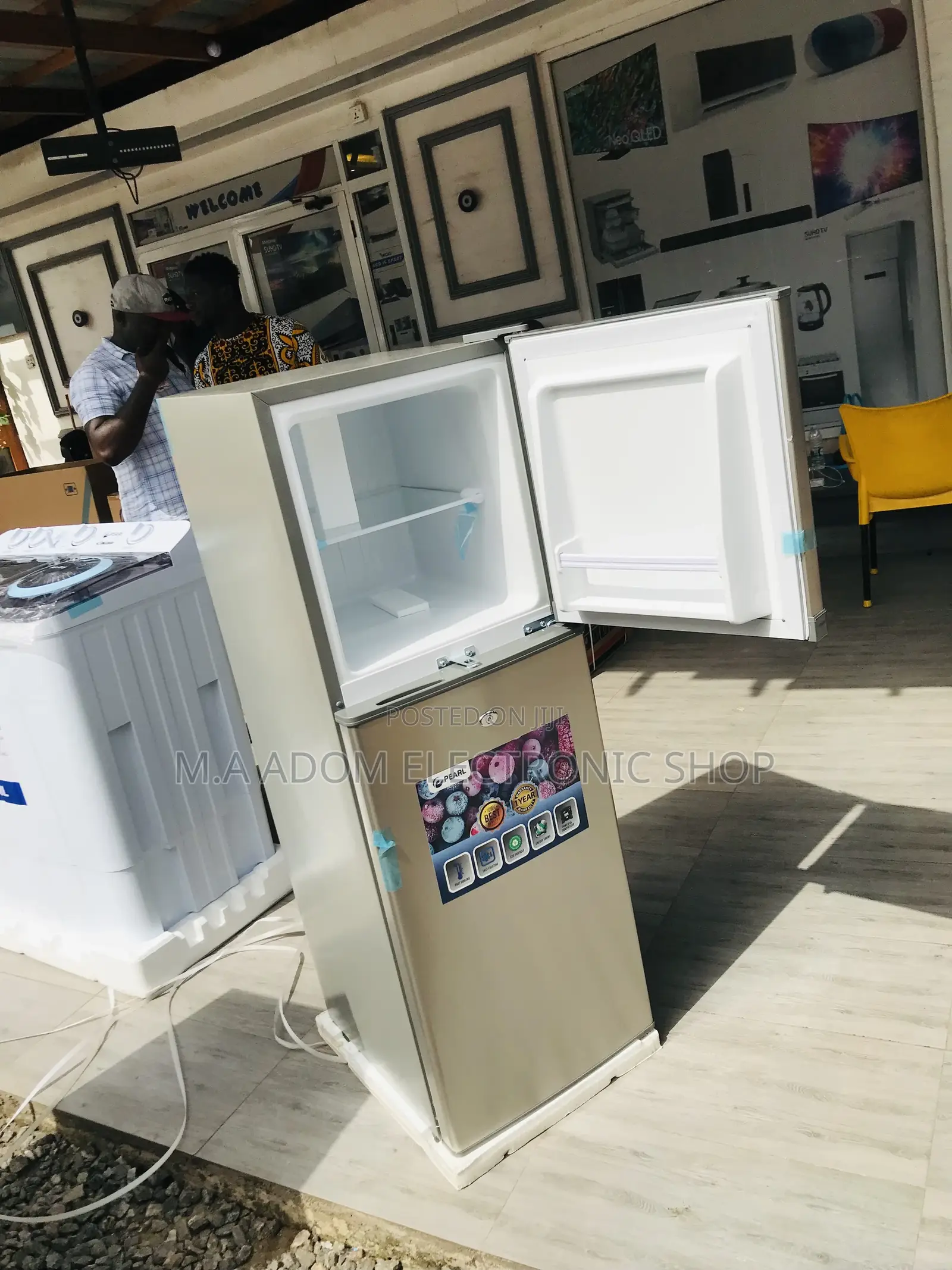Sealed in Box Pearl Pf-172-2b 2 Door Electric Refrigerator.