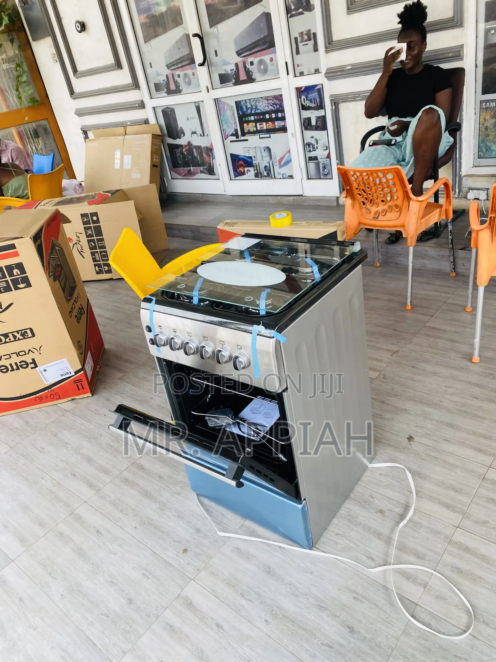 Latest Oven and Grill Ferre 60x60 4 Gas Burner(Gray).
