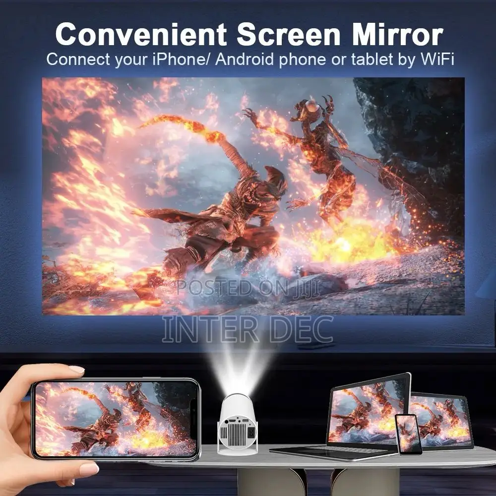 Smart Mini Projector With Netflix