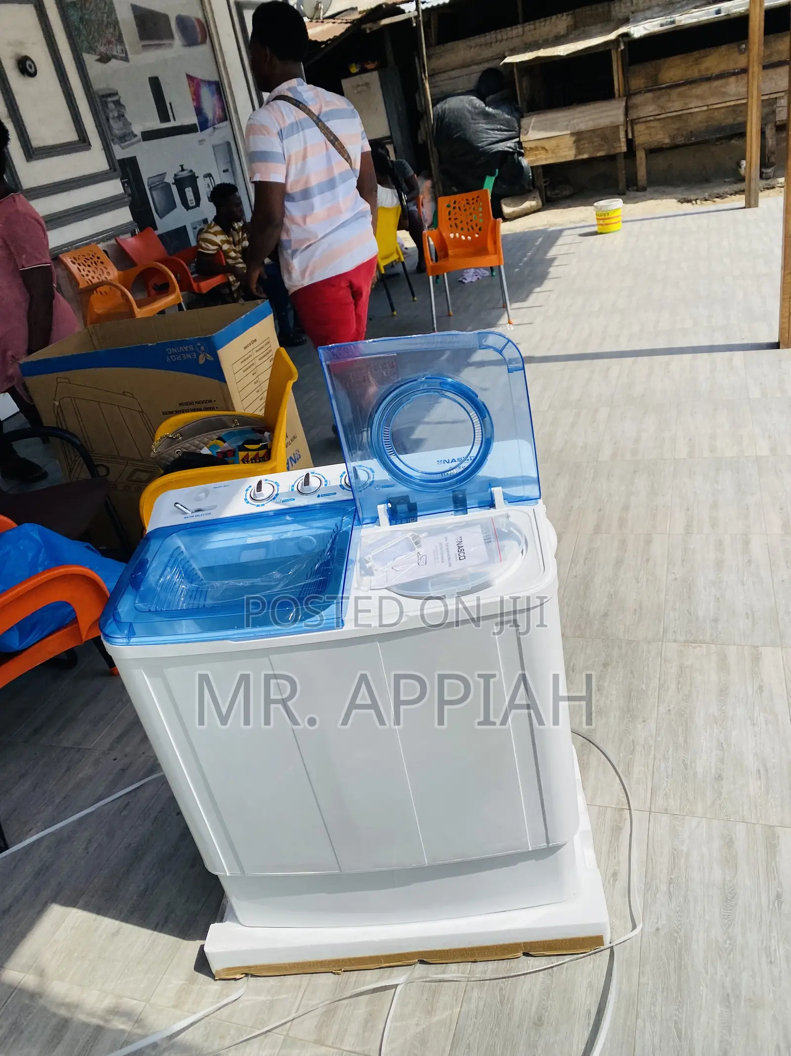 Sleek Design Nasco 8kg Top Load Electric Washing Machine.