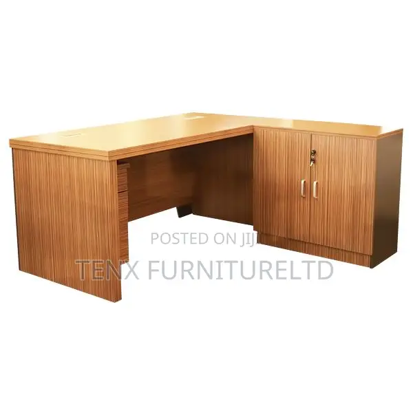 L-shape Office EXECUTIVE DESK (Cabinet Base)