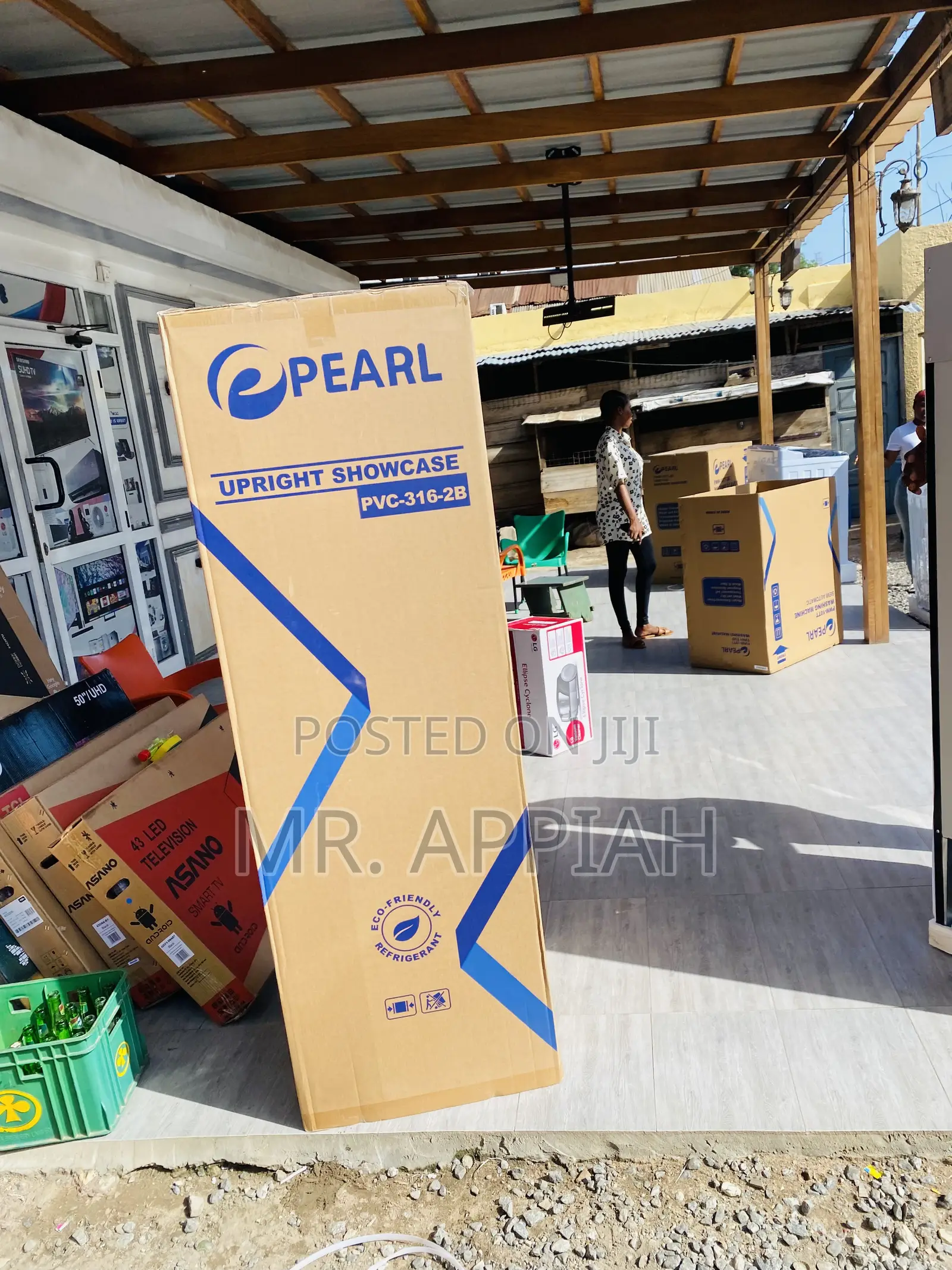 Brand New Pearl PVC-316 Single Door Display Fridge.