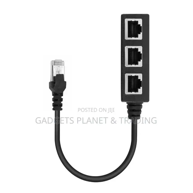 3 in 1 RJ45 Splitter LAN Ethernet Network RJ45 Connector