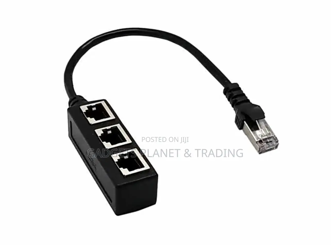 3 in 1 RJ45 Splitter LAN Ethernet Network RJ45 Connector