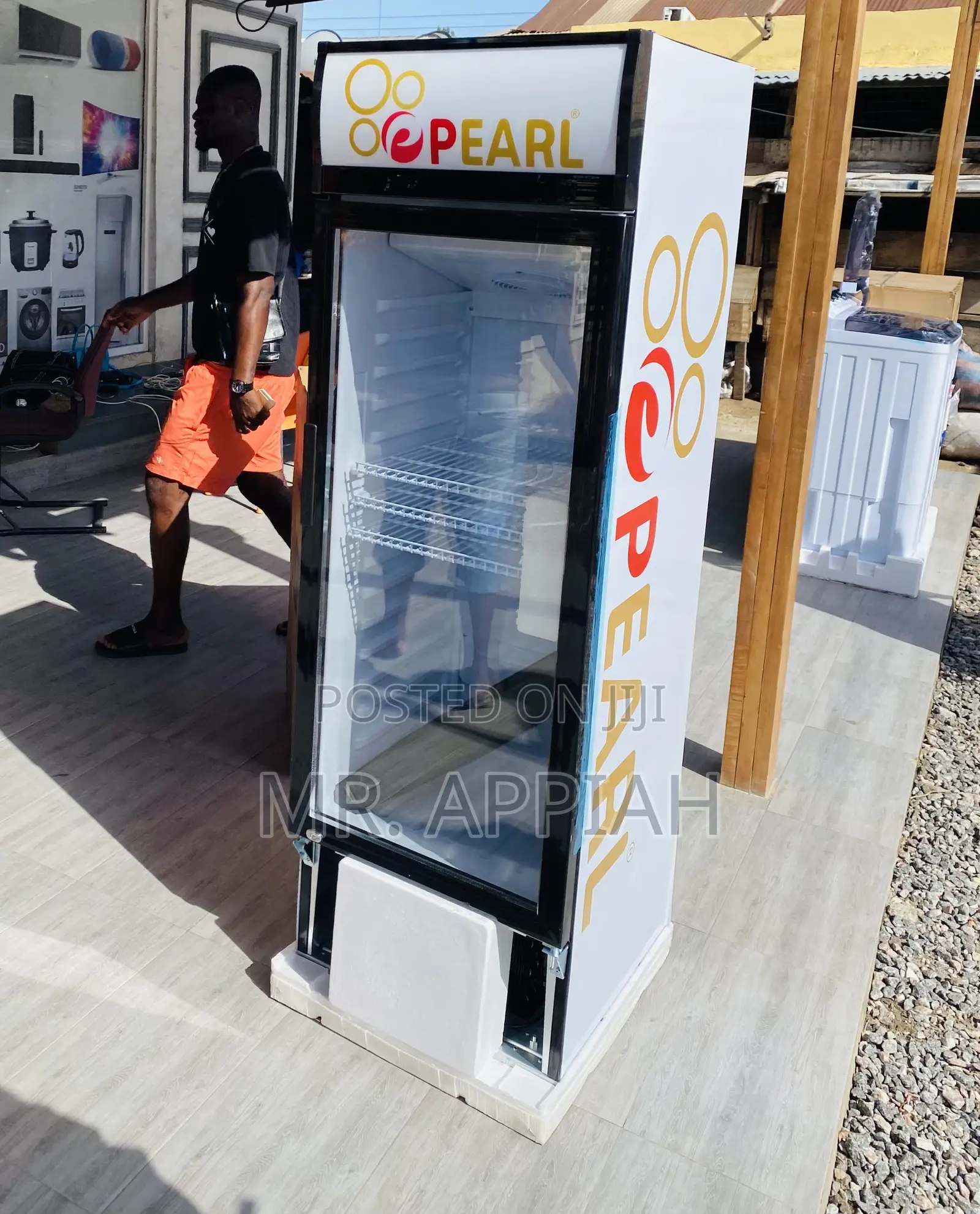 Unique Design Pearl PVC-316 Single Door Display Fridge.