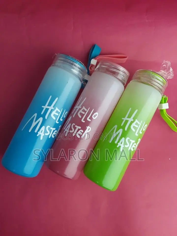Hello Master Glass Drinking Water Bottle
