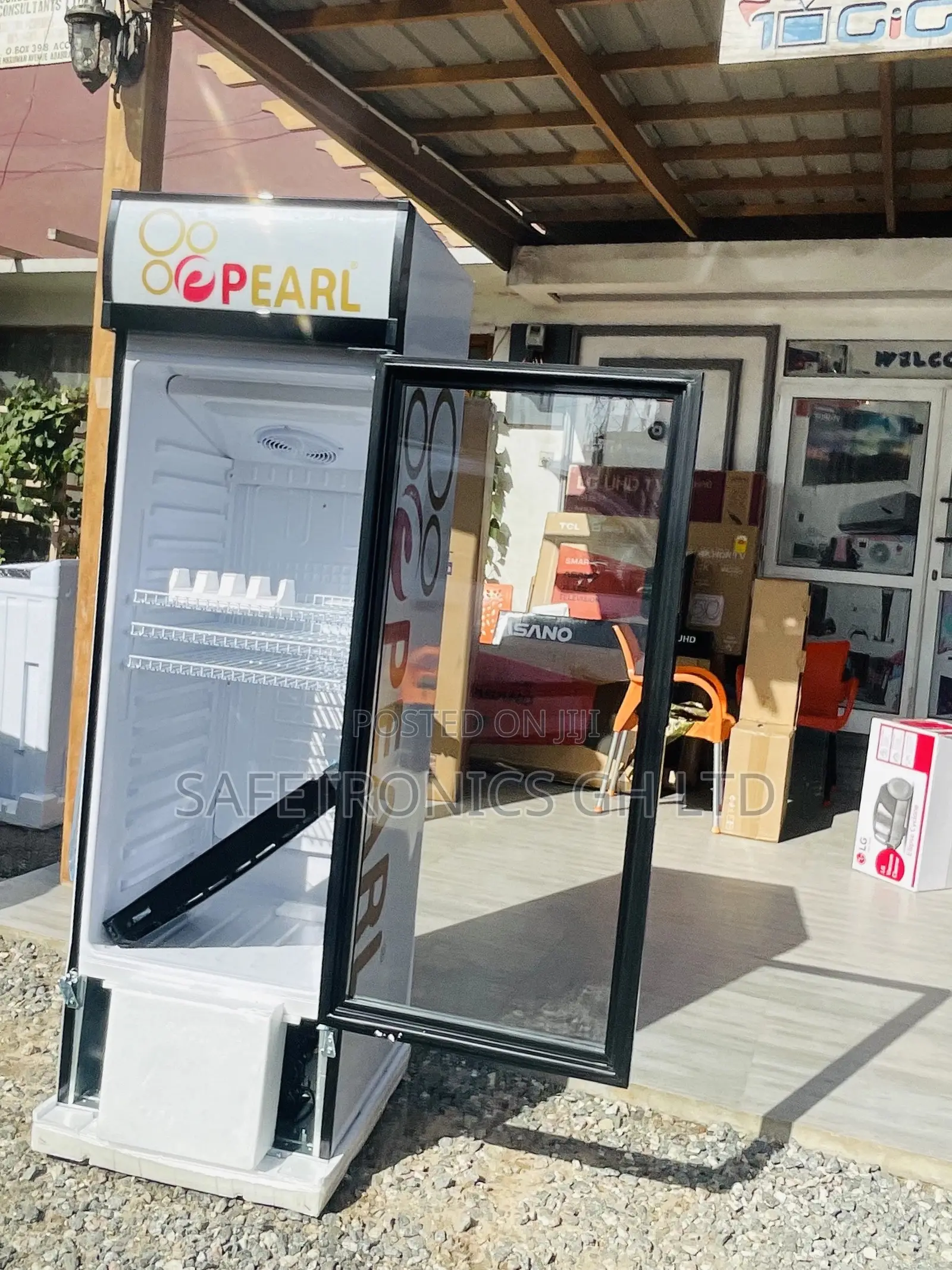 Display Glass PVC-316 Pearl Electric Singledoor Fridge