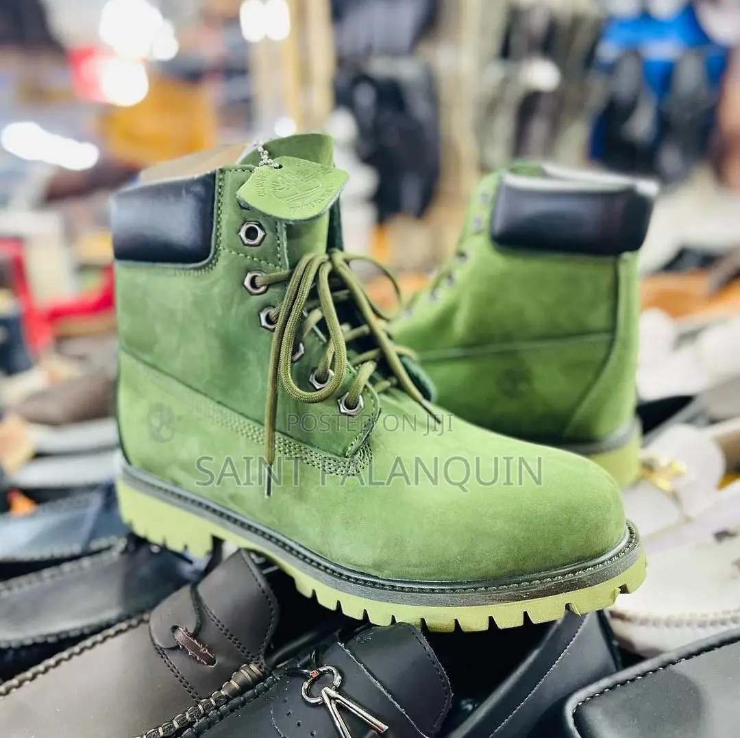 Quality Camo Green Timbs
