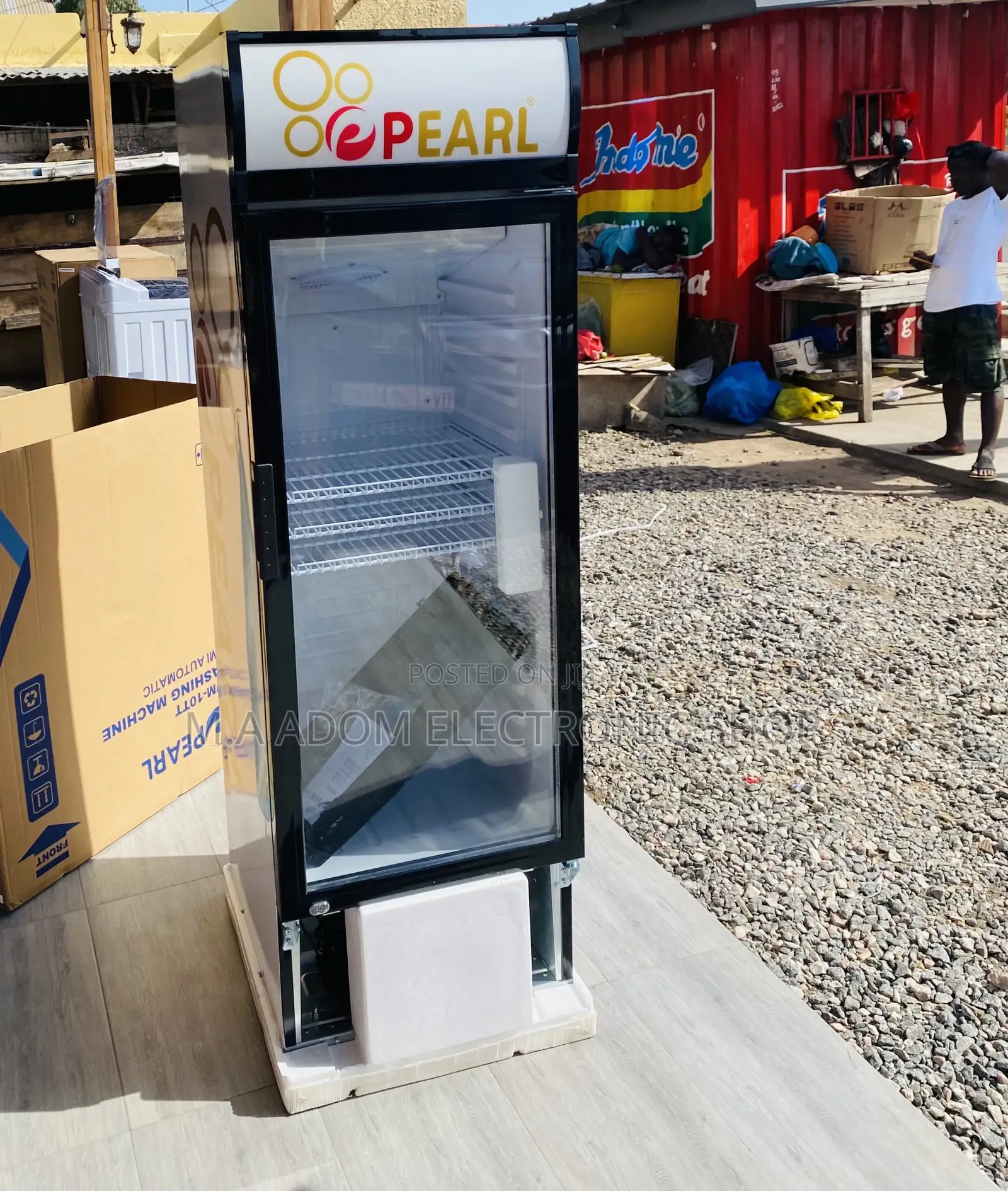 Fast Cooling Pearl PVC-316 Single Door Display Fridge.