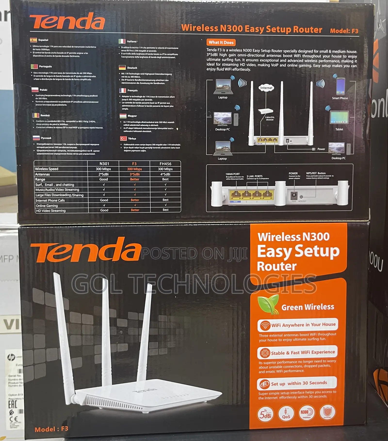 Easy Setup N300 Wireless Router 3in1