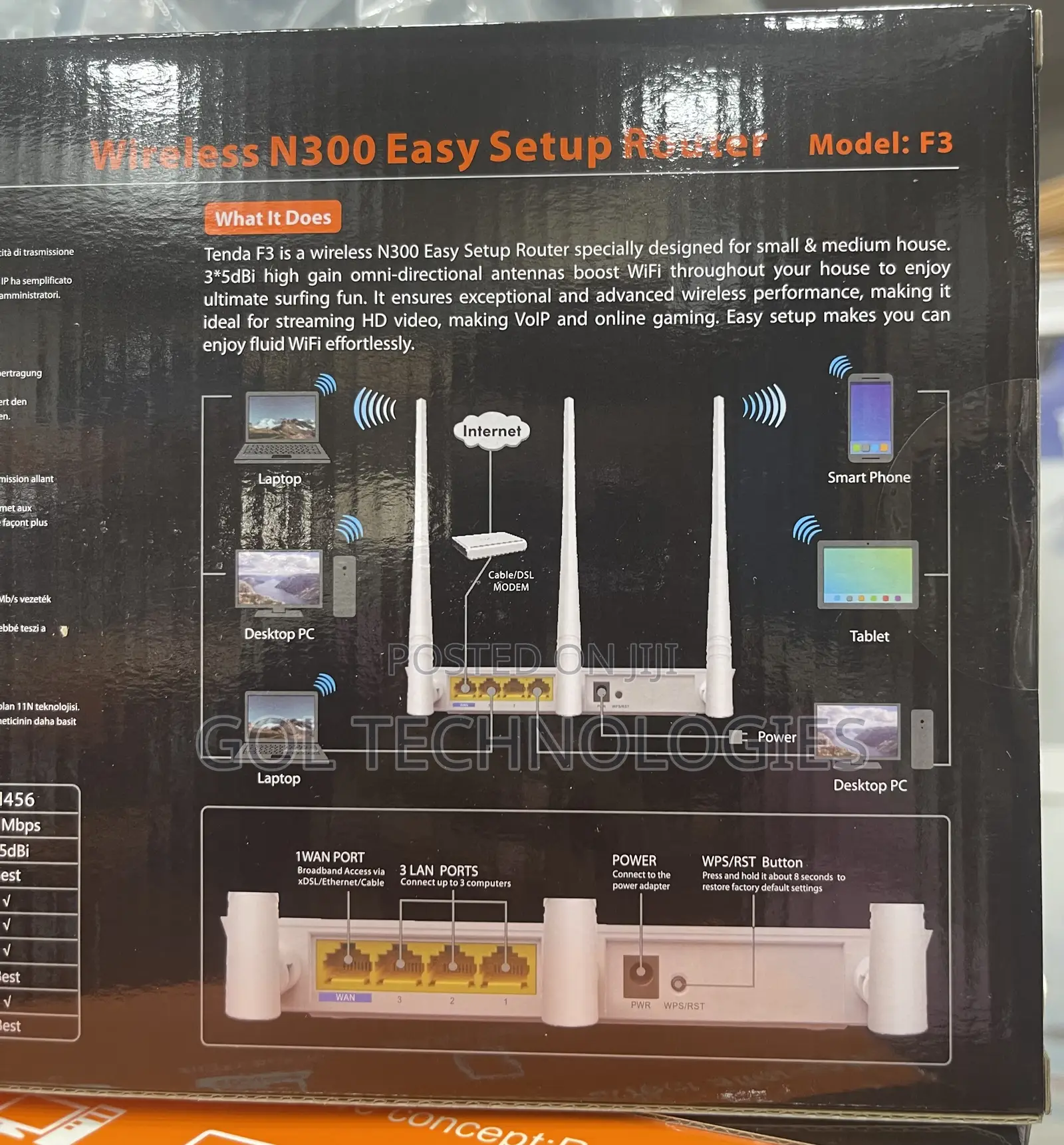 Easy Setup N300 Wireless Router 3in1