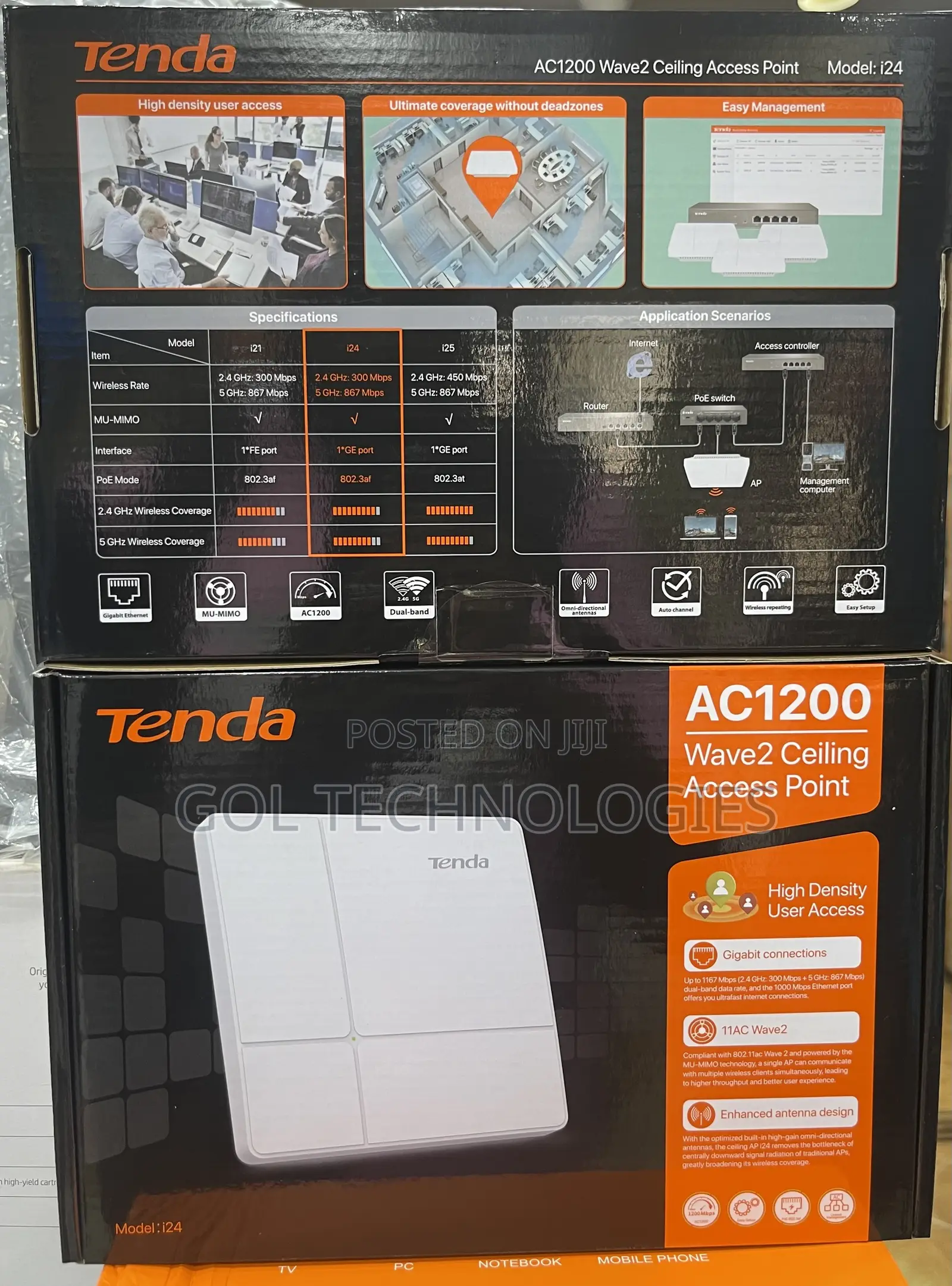 Wave 2 Ceiling Access Point AC1200 Dual Band