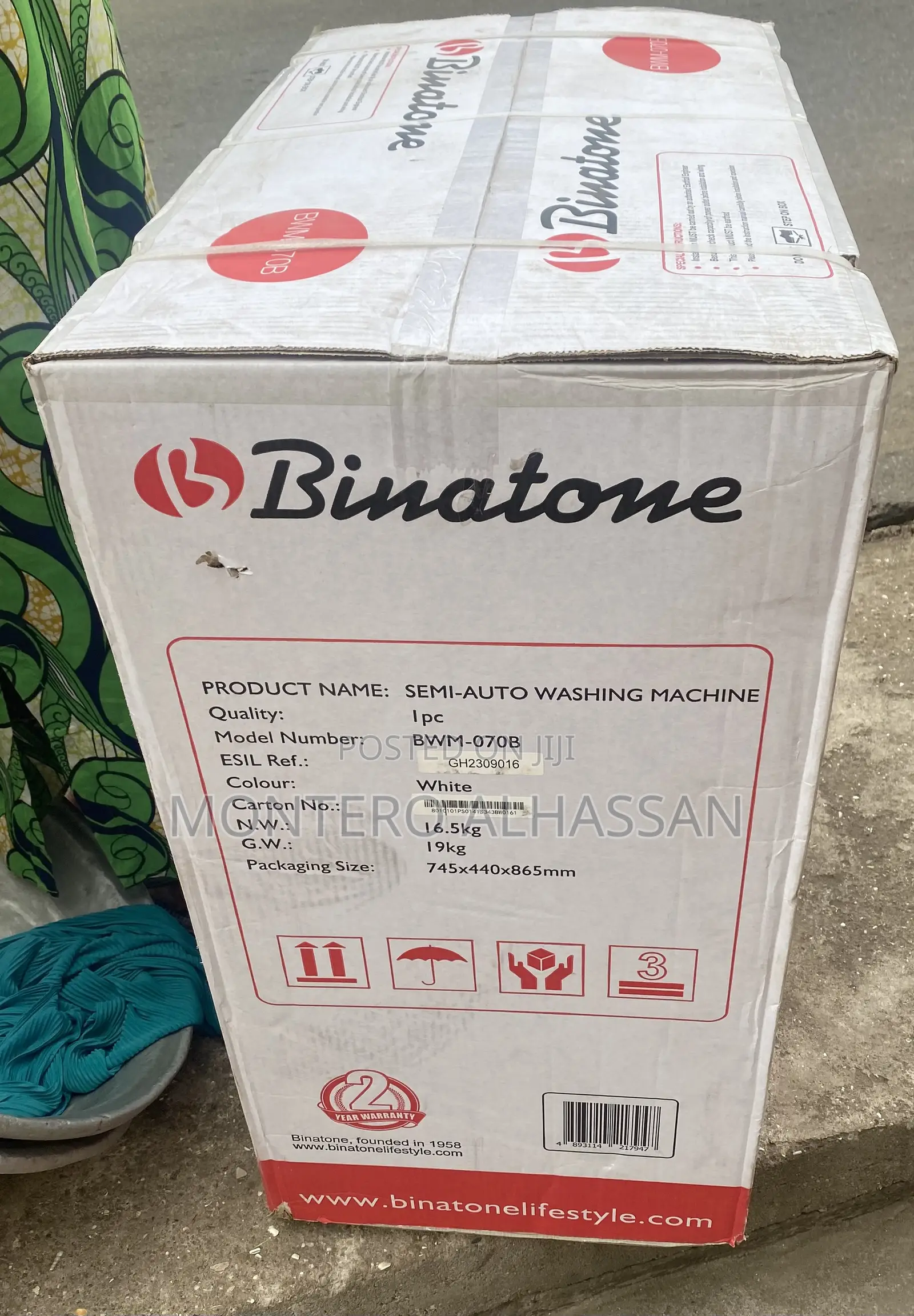 Binatone Washing Machine 7kg