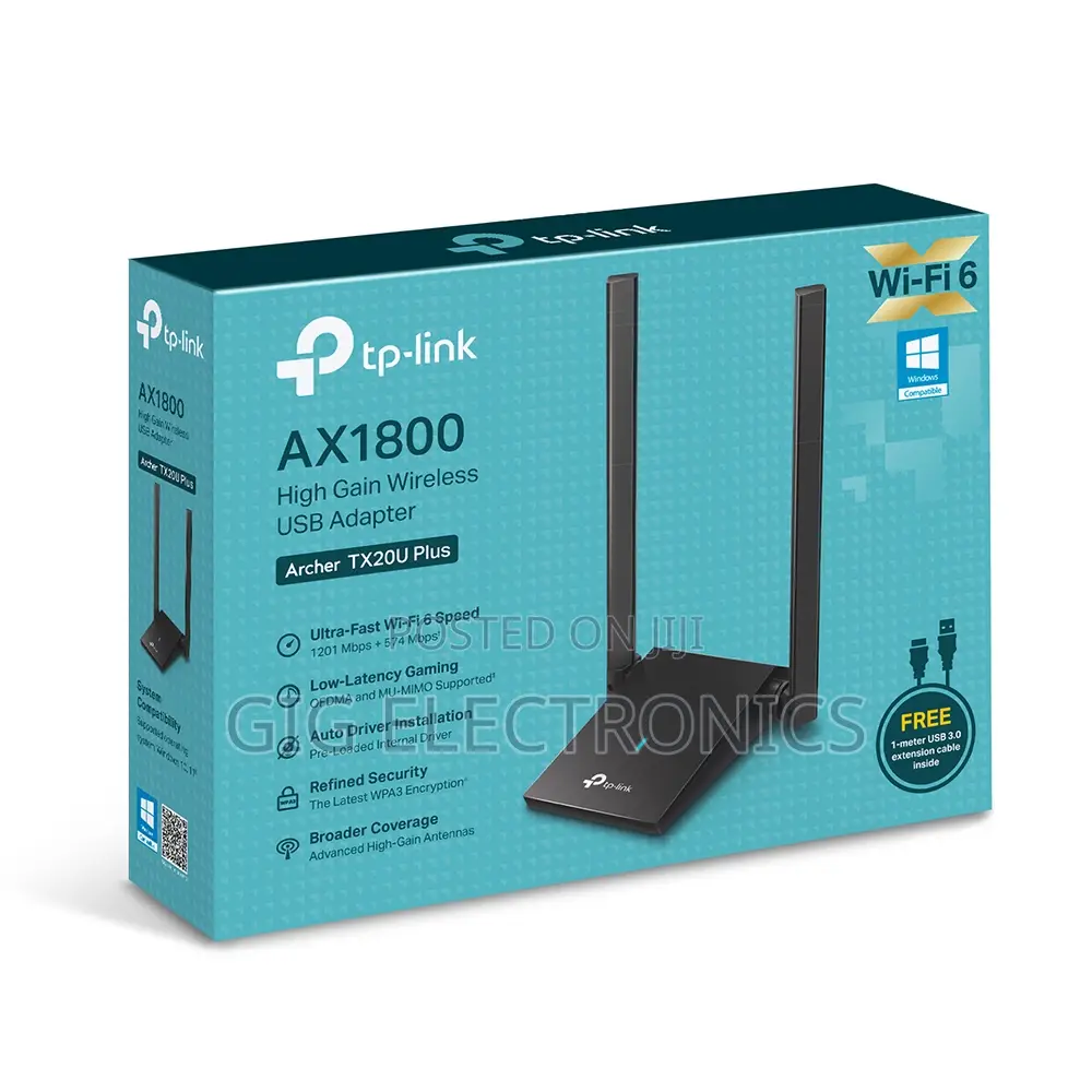 Tp-Link AX1800 Wifi 6 USB Adapter for Desktop PC