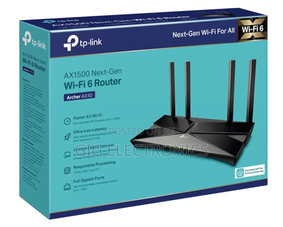 Tp-Link Archer Ax10 Ax1500 Wireless Dual-Band Gigabit Router